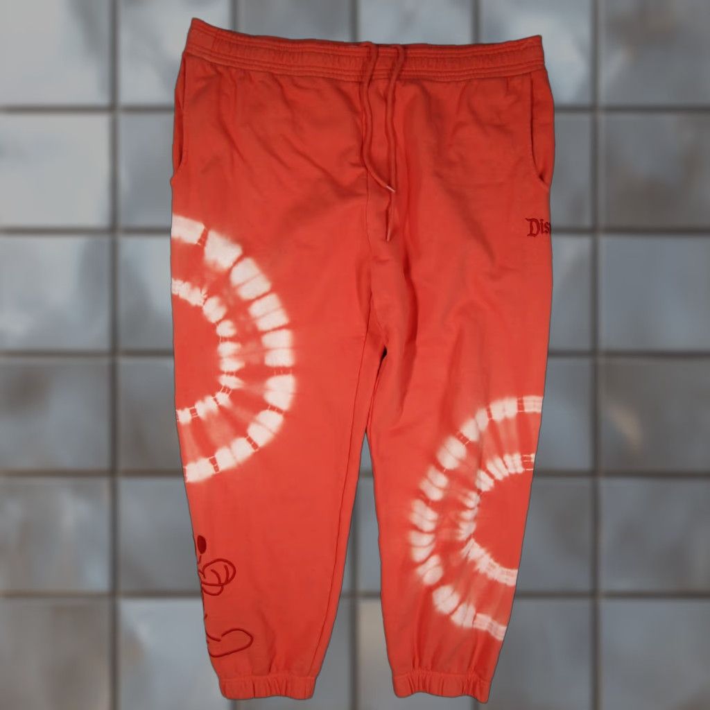 Disney Disney Mickey Mouse Pants Mens XL Orange Tie Dye Jogger Sweatpants Disneyland Tie Dye Pants Mens XL Orange Disney Sweatpants Size US 36 / EU 52 - 1 Thumbnail