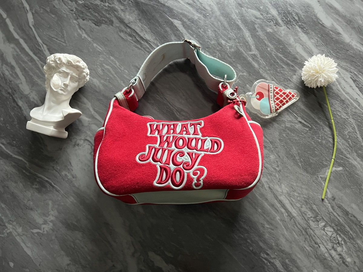 Juicy Couture × Vintage Juicy Couture : What Would Juicy Do ? Bag Cheery Red + Gift Size ONE SIZE - 2 Thumbnail