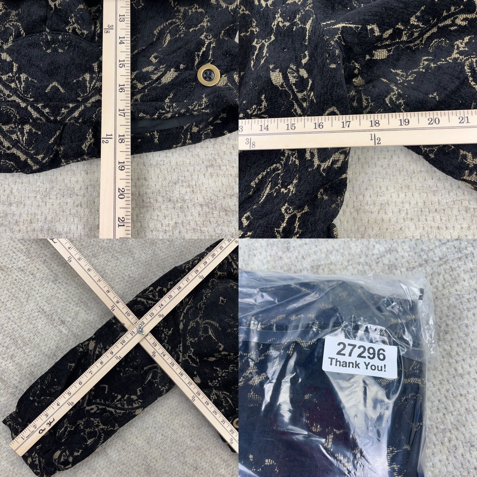 Free People Free People Jacket Tapestry Bomber Size 4 Black Gold Boho Labyrinth Chic Mood: Bohemian Style: Bomber Jacket Women Vintage: No Brand: Free People Size S / US 4 / IT 40 - 8 Thumbnail