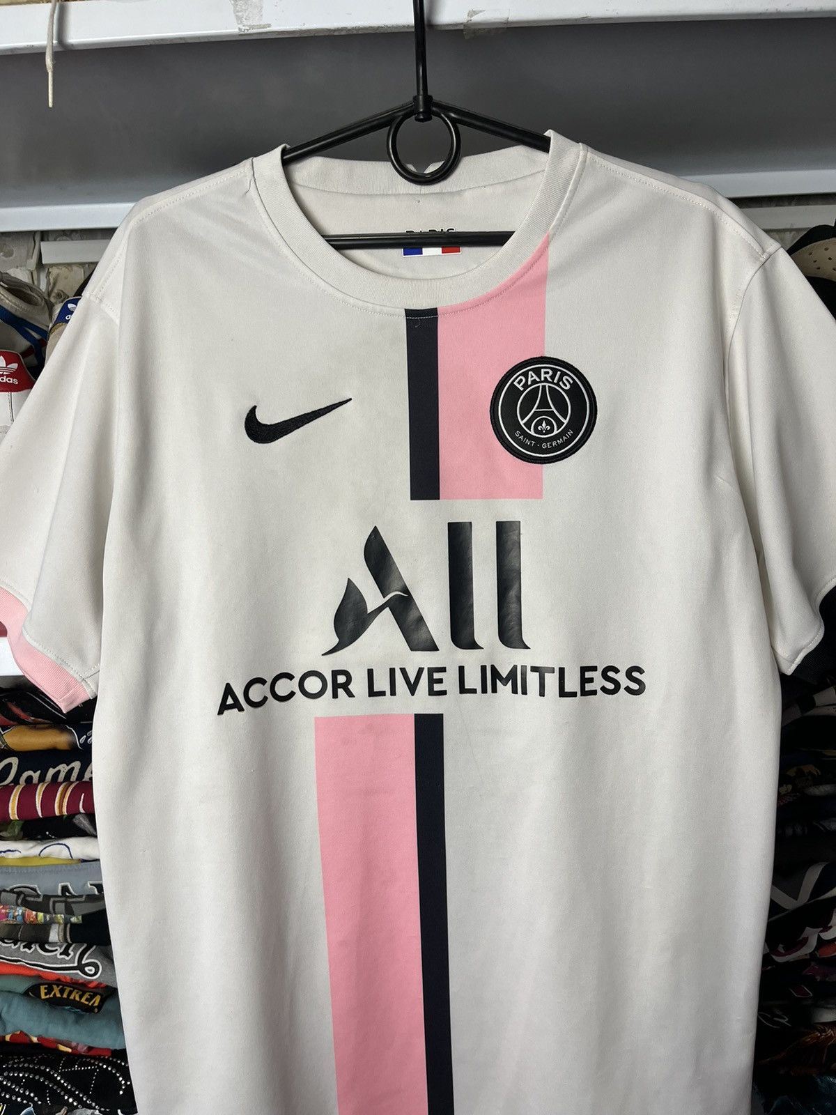 Vintage Nike PSG Paris Saint Germain Kit Jersey 2021-2022 Shirt Away Size US L / EU 52-54 / 3 - 3 Thumbnail