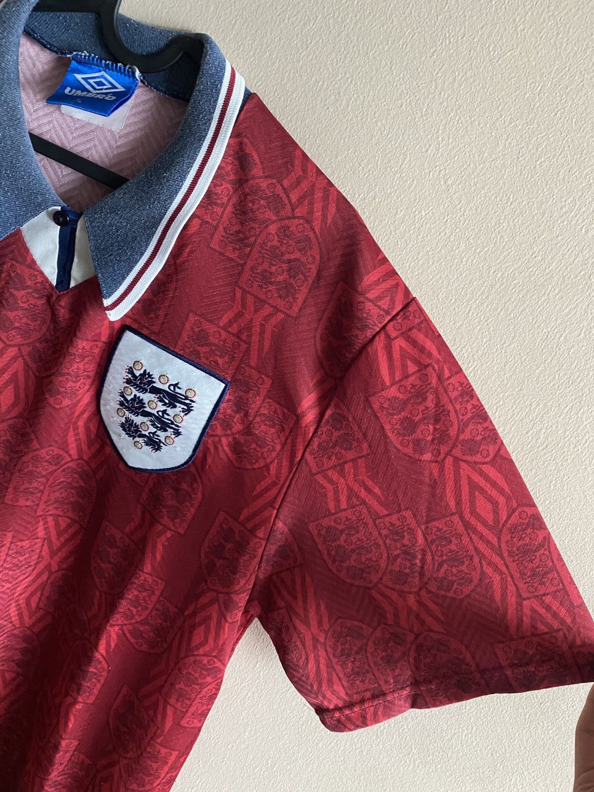 Umbro Vintage 1993-1995 England Soccer Jersey Umbro Size US XL / EU 56 / 4 - 7 Thumbnail