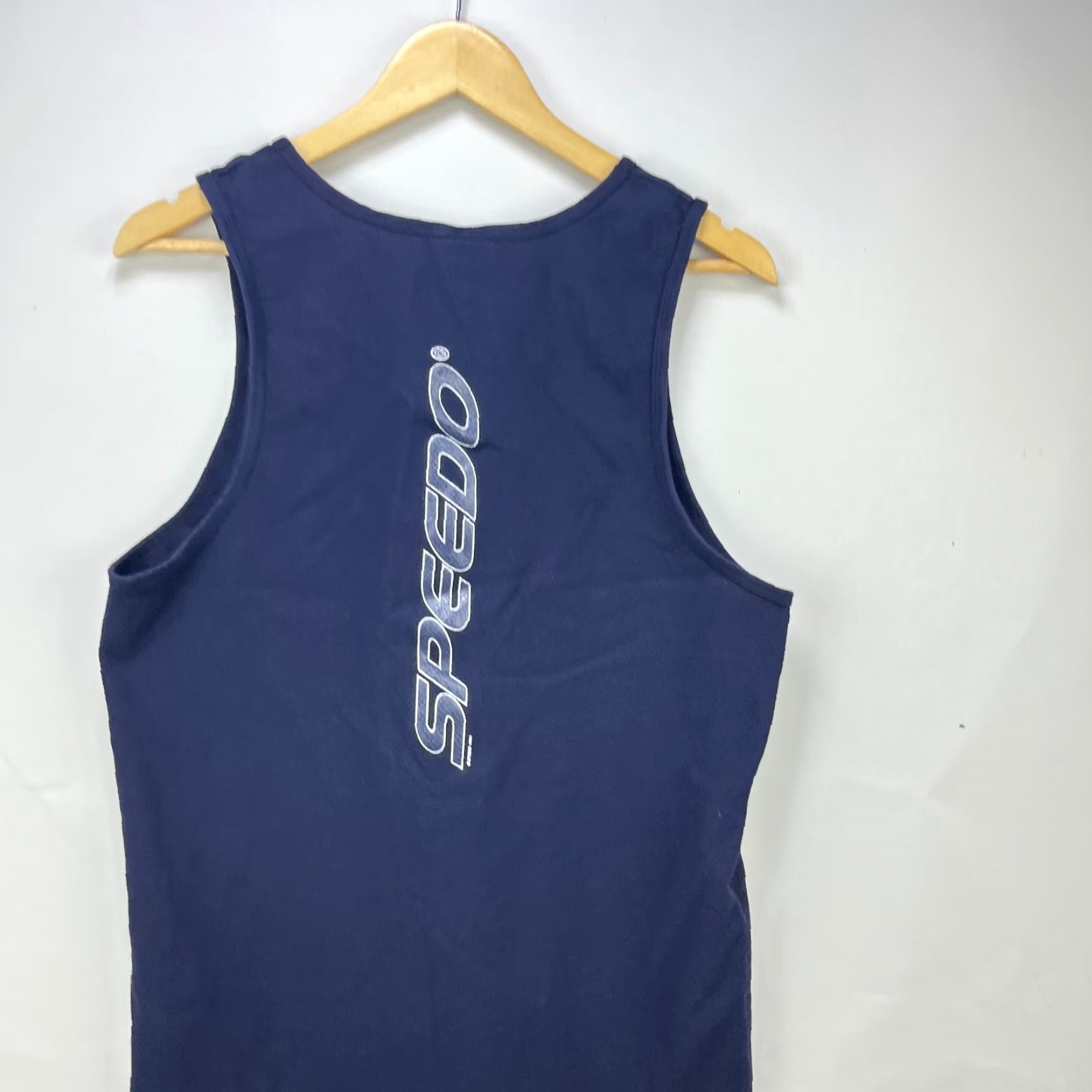 Speedo VINTAGE Speedo T-Shirt Shirt Men M Blue 90s 00s Made in USA Size US M / EU 48-50 / 2 - 2 Thumbnail