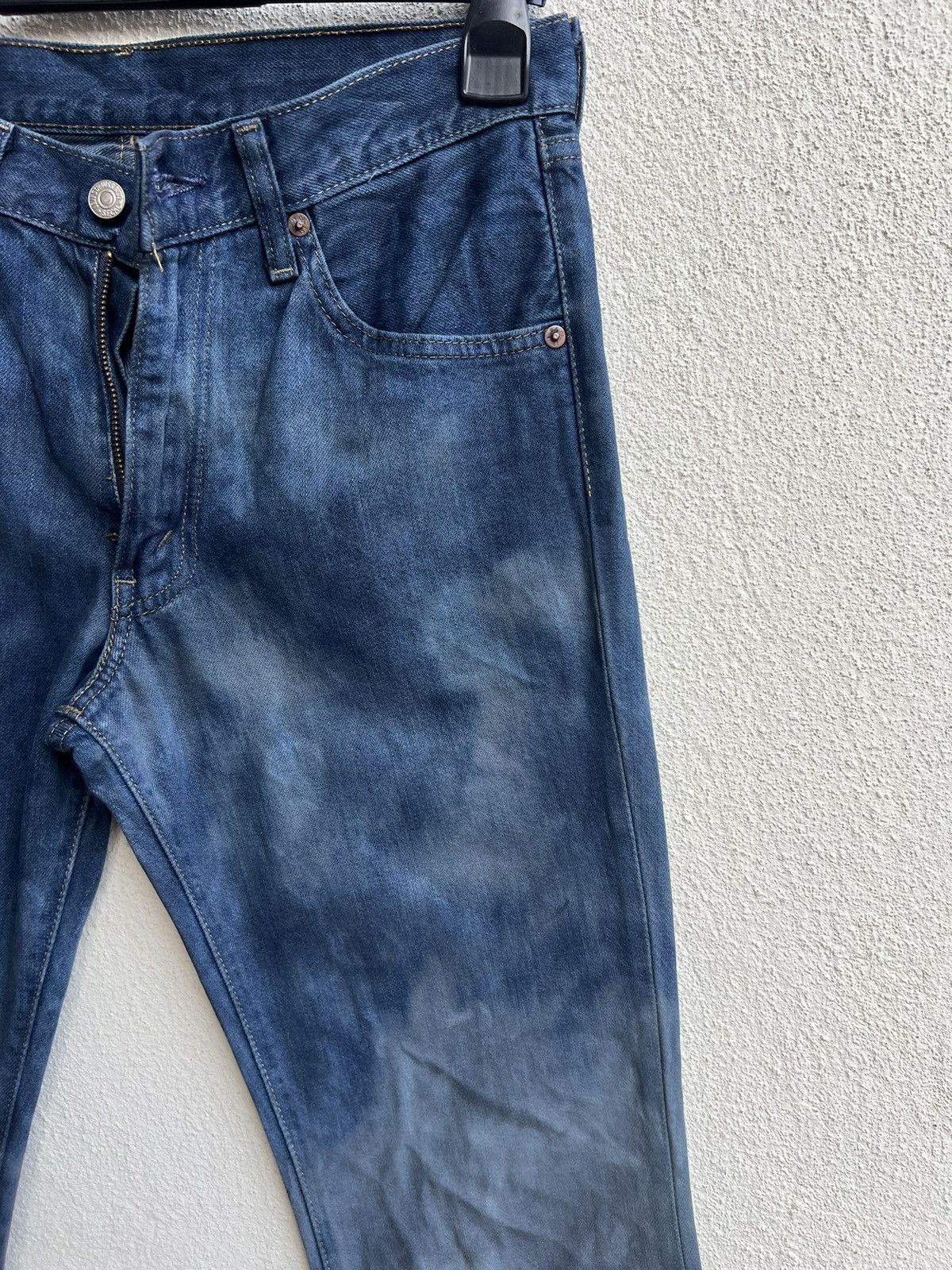 Levi's Vintage 2007 Levi’s 517 Bleached Waxed Denim Bootcut Jeans Size US 30 / EU 46 - 11 Thumbnail