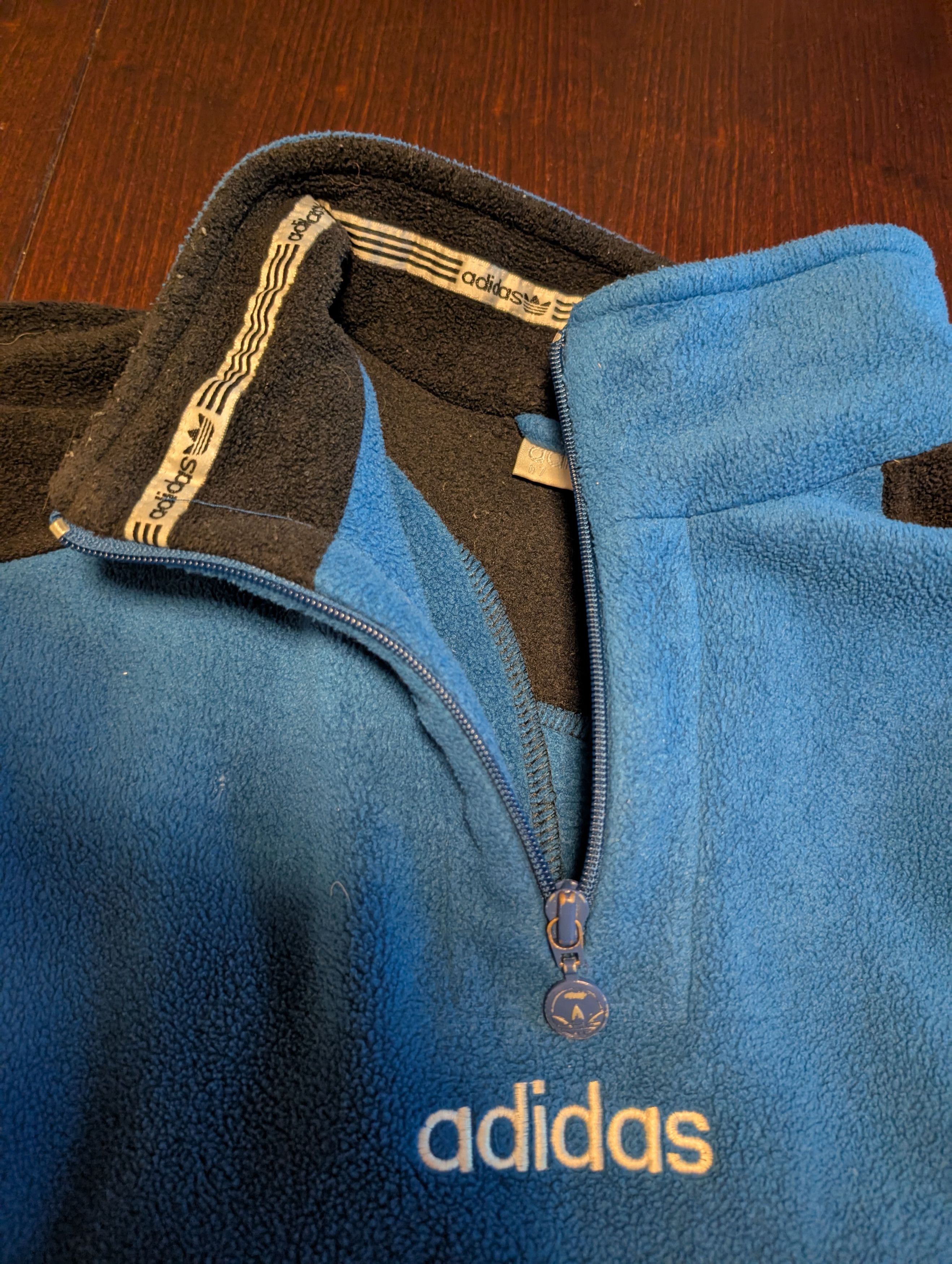 Adidas Vintage adidas D7 F186 90s Trefoil Half Zip Fleece Size US L / EU 52-54 / 3 - 3 Thumbnail