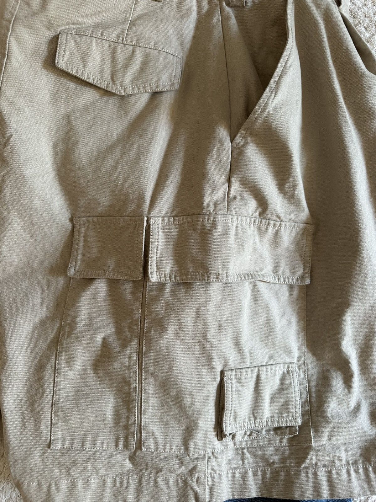 Ambush Design Ambush Wrap Cargo Shorts – Sesame / Navy – EU 48 Size US 32 / EU 48 - 4 Thumbnail