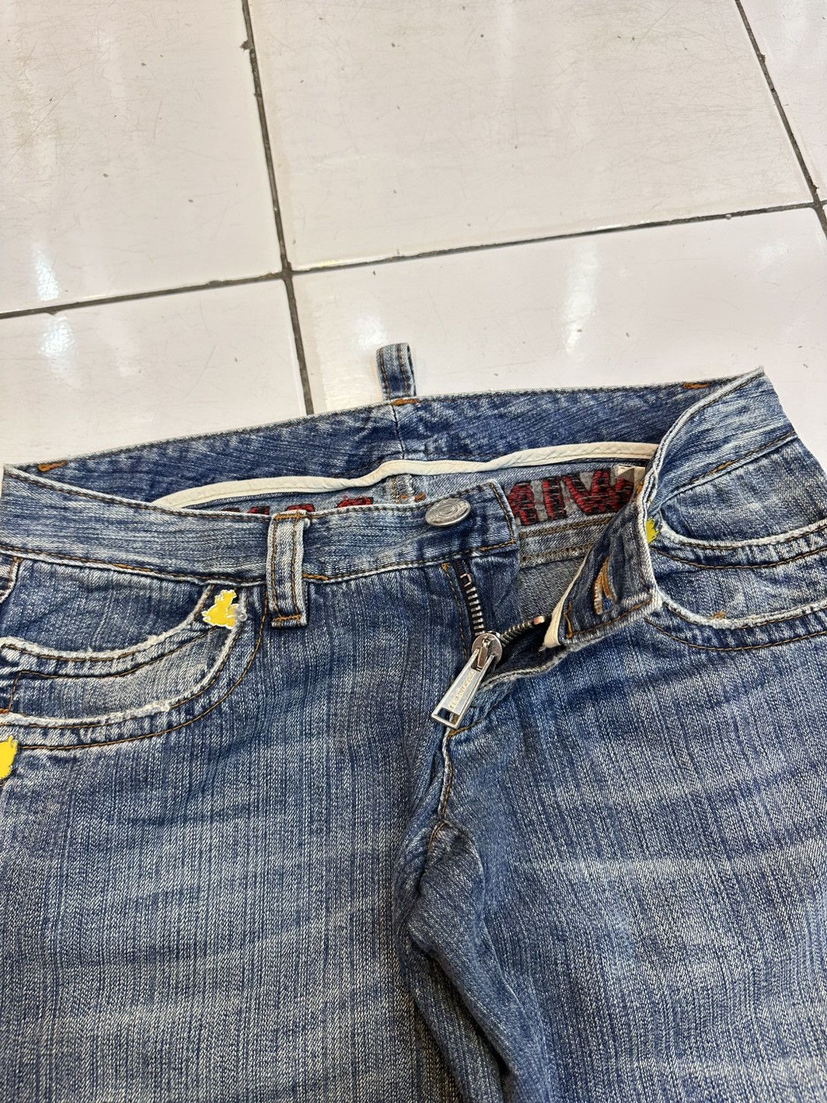 GOA 2000s Distressed Dsquared2 Flare Y2K Jeans Goa Lgb Style Size US 30 / EU 46 - 8 Thumbnail
