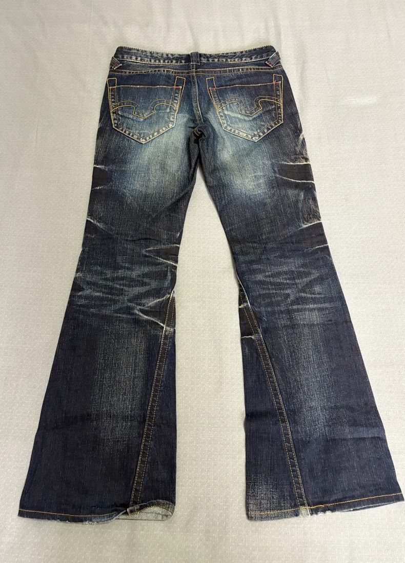 Yohji Yamamoto Vintage Tornado Mart Flared Denim Jeans-2506 Size 28" / US 6 / IT 42 - 2 Thumbnail