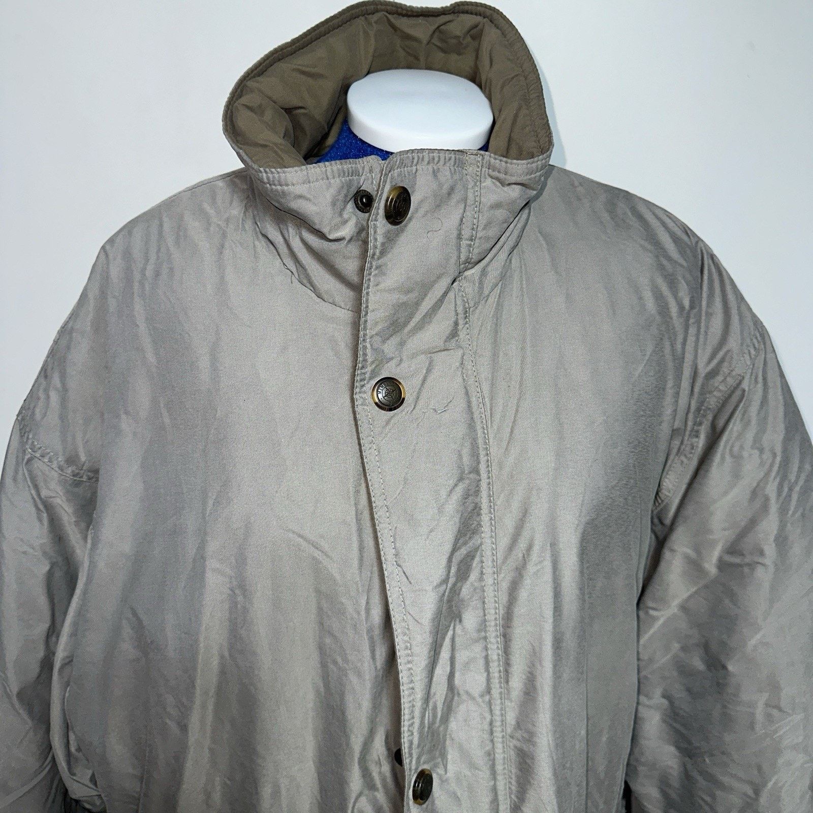 Members Only MEMBERS ONLY Men's Jacket LG Puffer Gray Full Length 90s Size US L / EU 52-54 / 3 - 5 Thumbnail