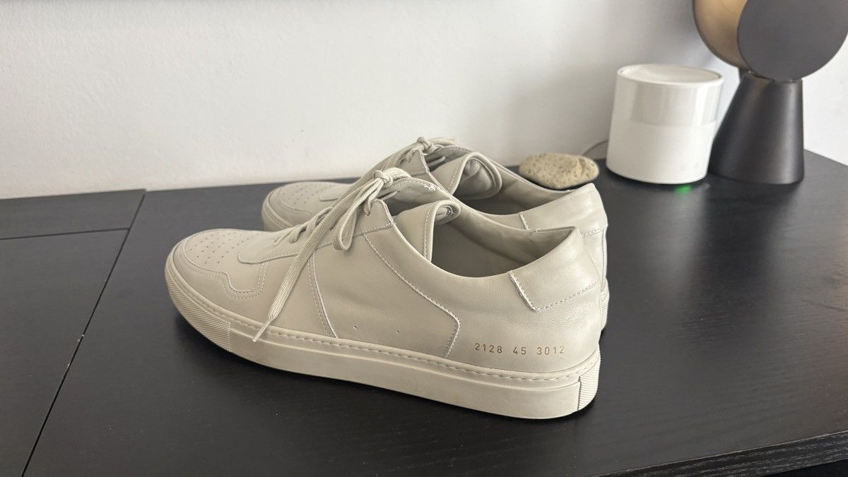 Common Projects Common Projects BBall Low Bone — Size 45 — Worn Once Size US 12 / EU 45 - 3 Thumbnail