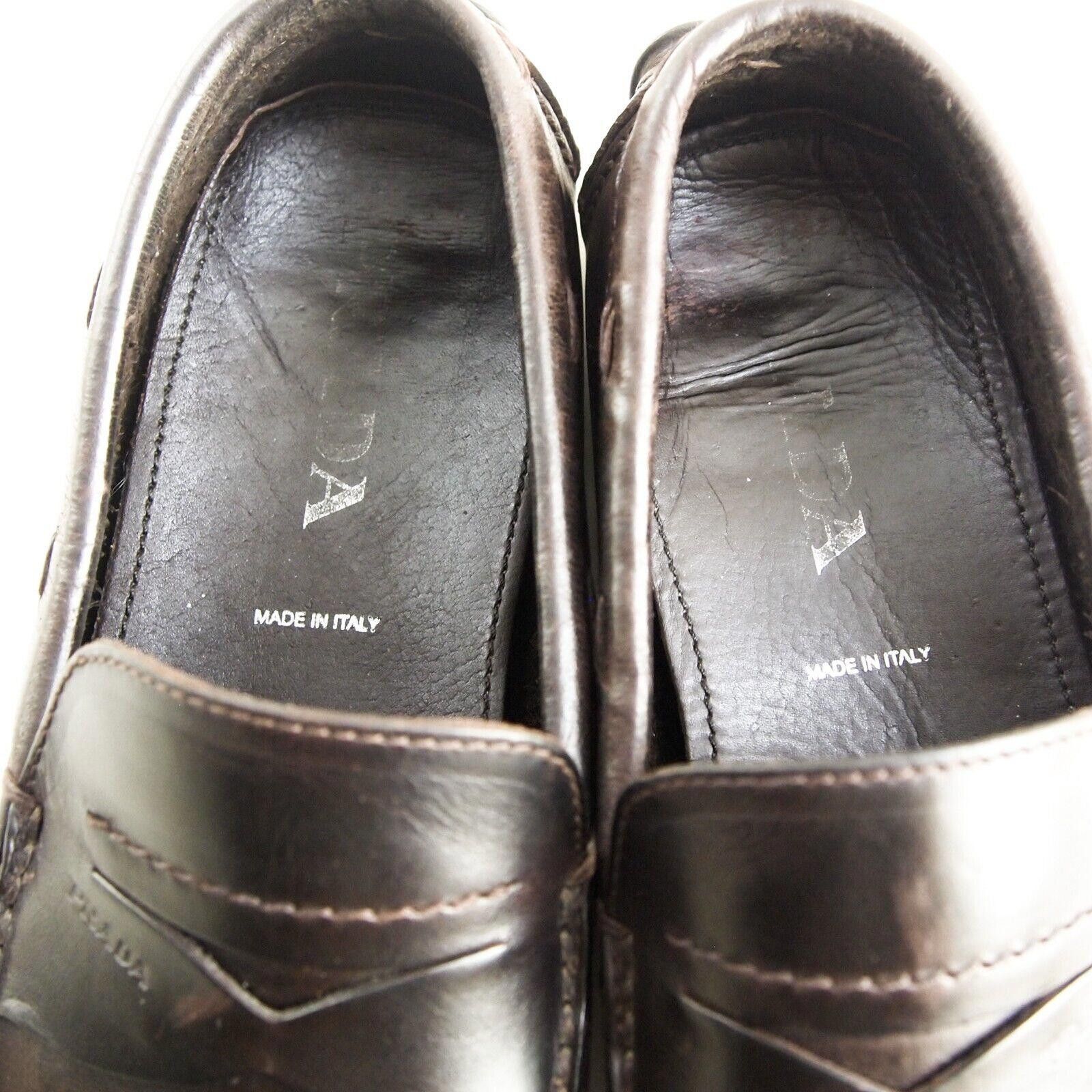 Prada Prada Driving Loafers 17200164 Brown Leather EU 41.5 US 8.5 Size US 8.5 / EU 41-42 - 9 Thumbnail