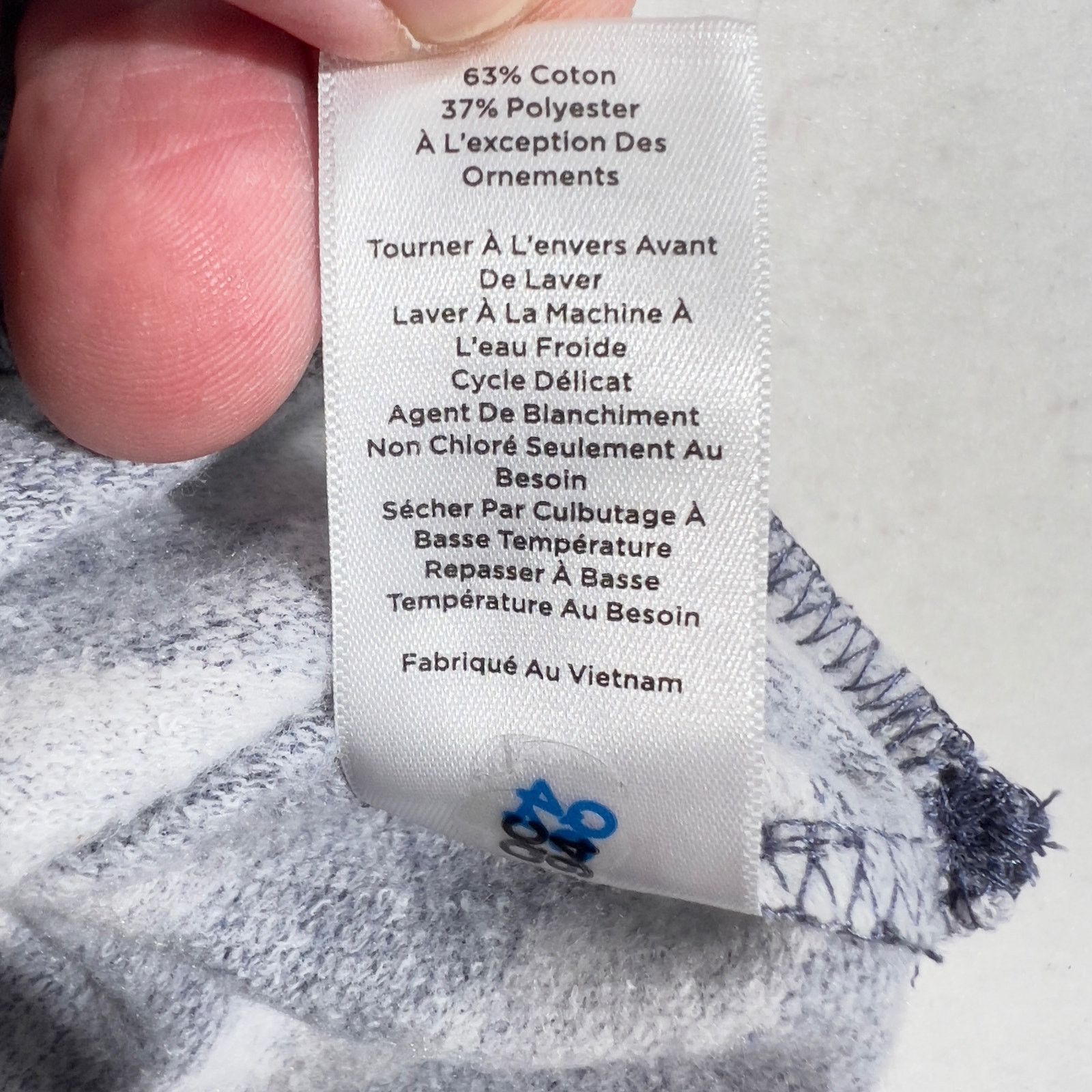 Robert Talbott T by Talbots Sweater Woman XS Boat Neck Blue Grey Stripe Size XS / US 0-2 / IT 36-38 - 12 Thumbnail