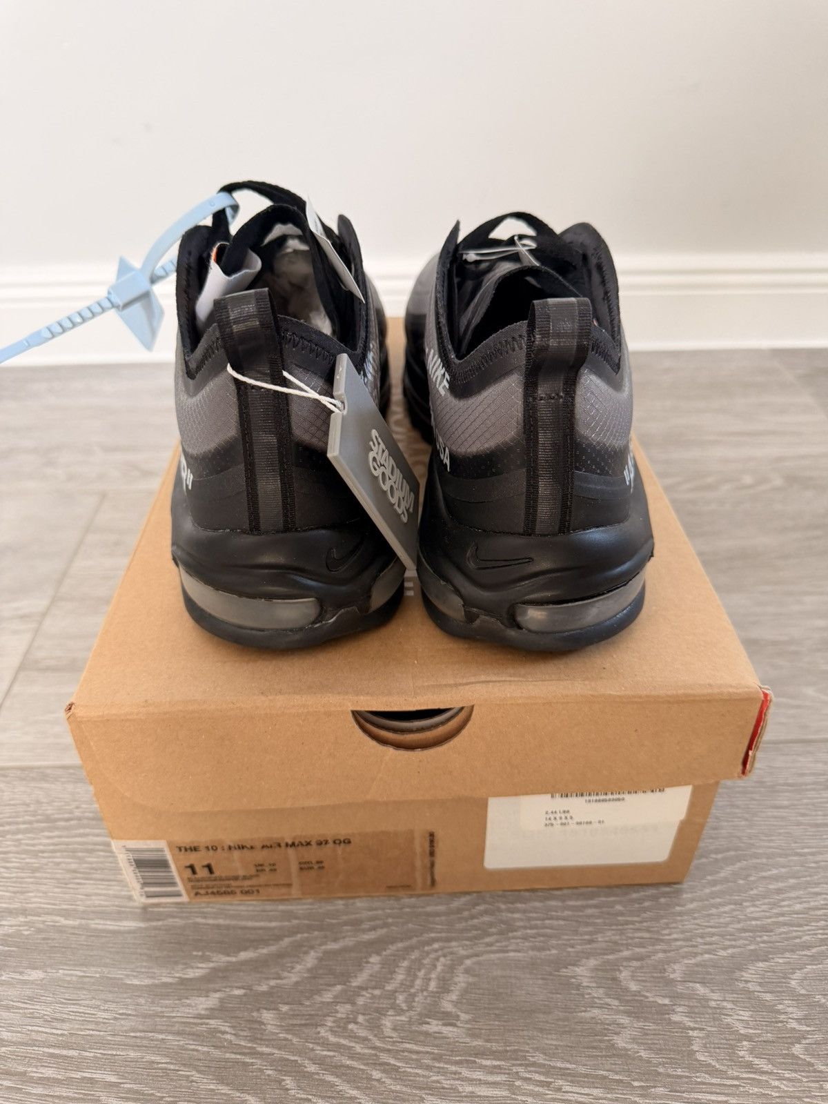 Nike × Off-White Nike x Off White Air Max 97 Black | new Size US 11 / EU 44 - 4 Thumbnail