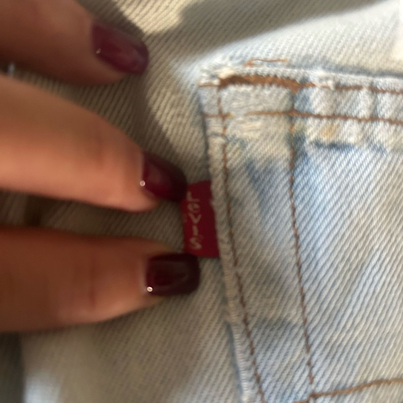 Levi's Samaria Leah Levis Aquarius Custom Distressed Jeans Size 30" / US 8 / IT 44 - 6 Thumbnail
