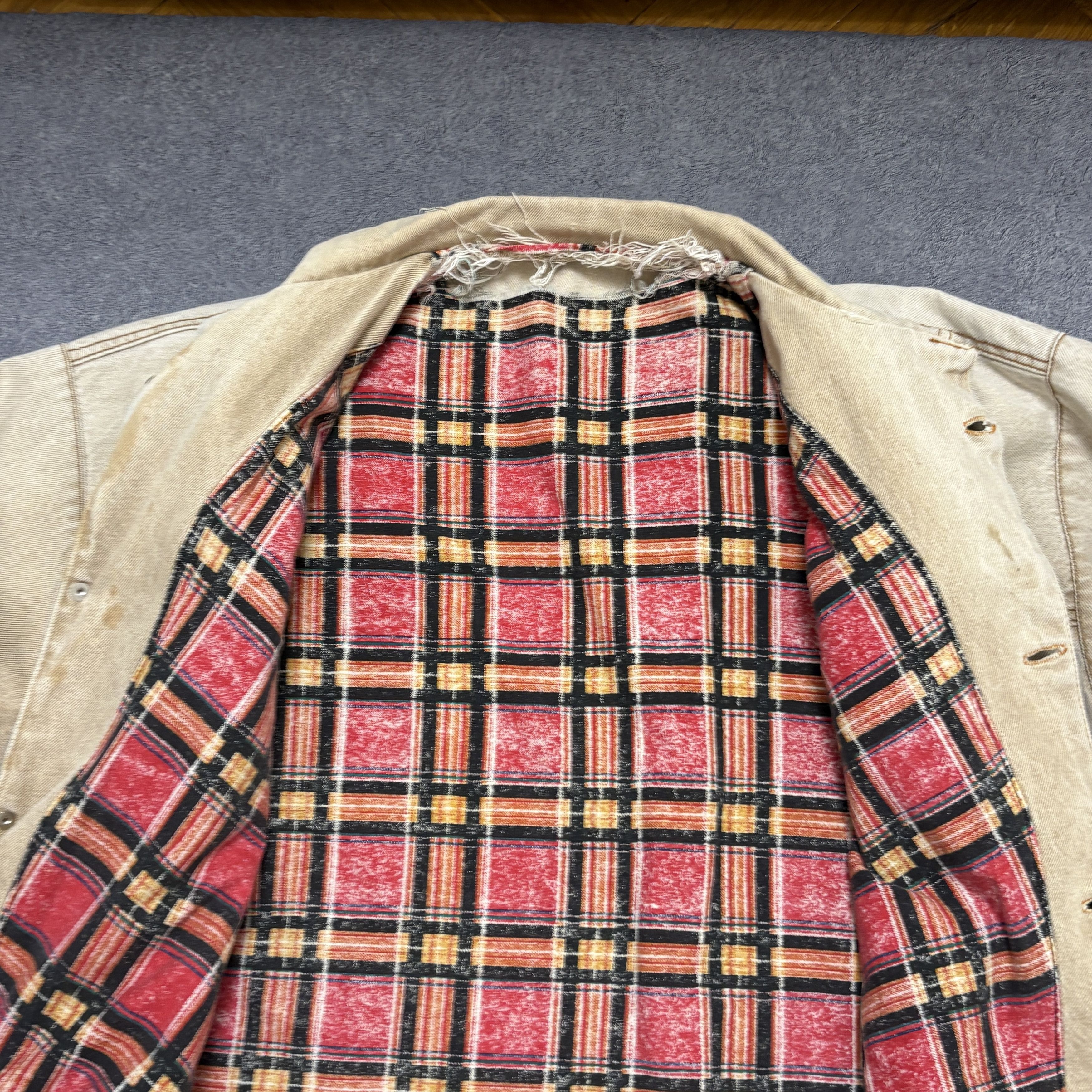 Levi's Vintage 90s Levi's Blanket Lined Trucker Jacket Workwear Size US L / EU 52-54 / 3 - 14 Thumbnail