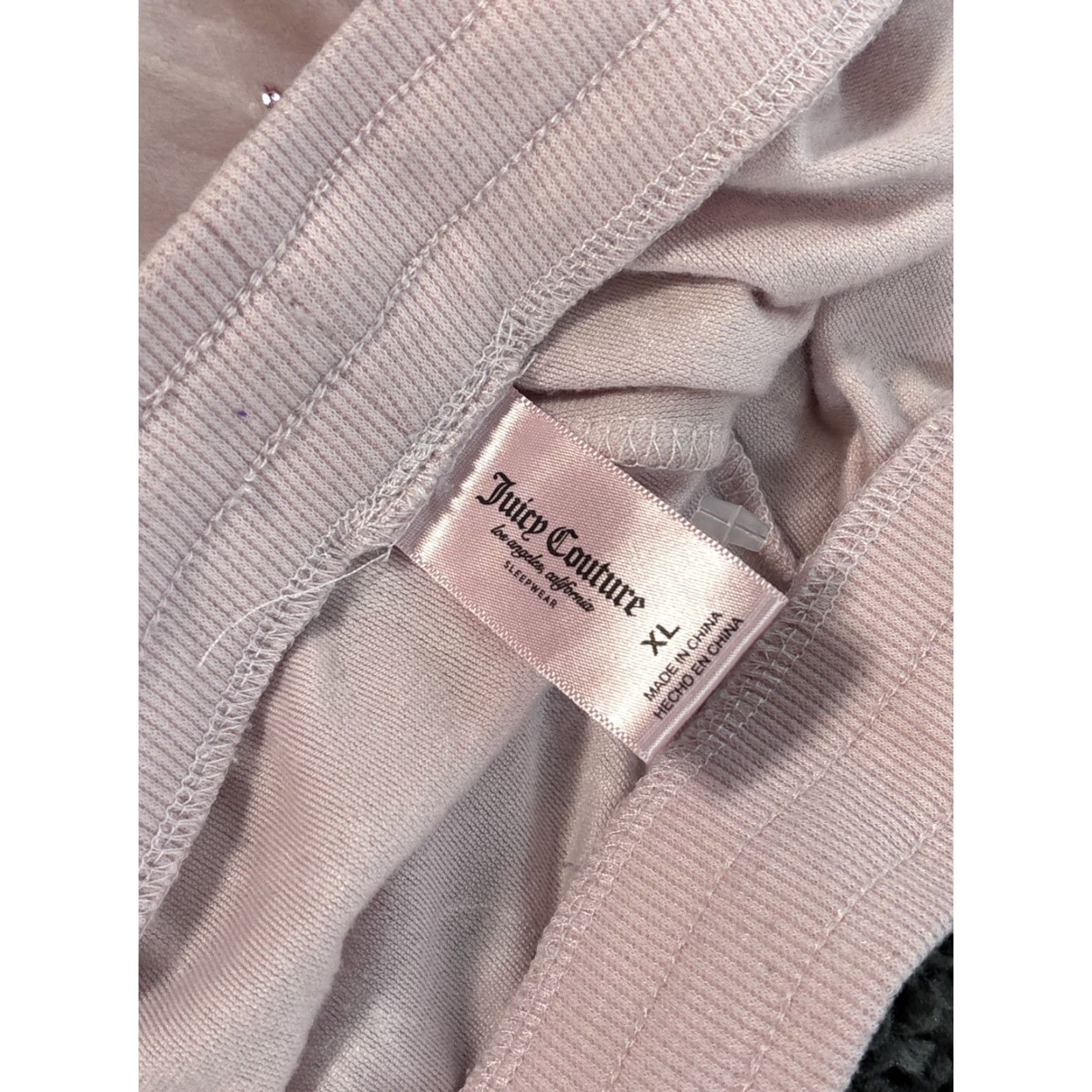 Juicy Couture VINTAGE Juicy Couture Pants Sweatpants Wide-Leg Pink 90s Y2K Logos Velour Drawstring XL Womens Size 40" / US 18 - 5 Thumbnail