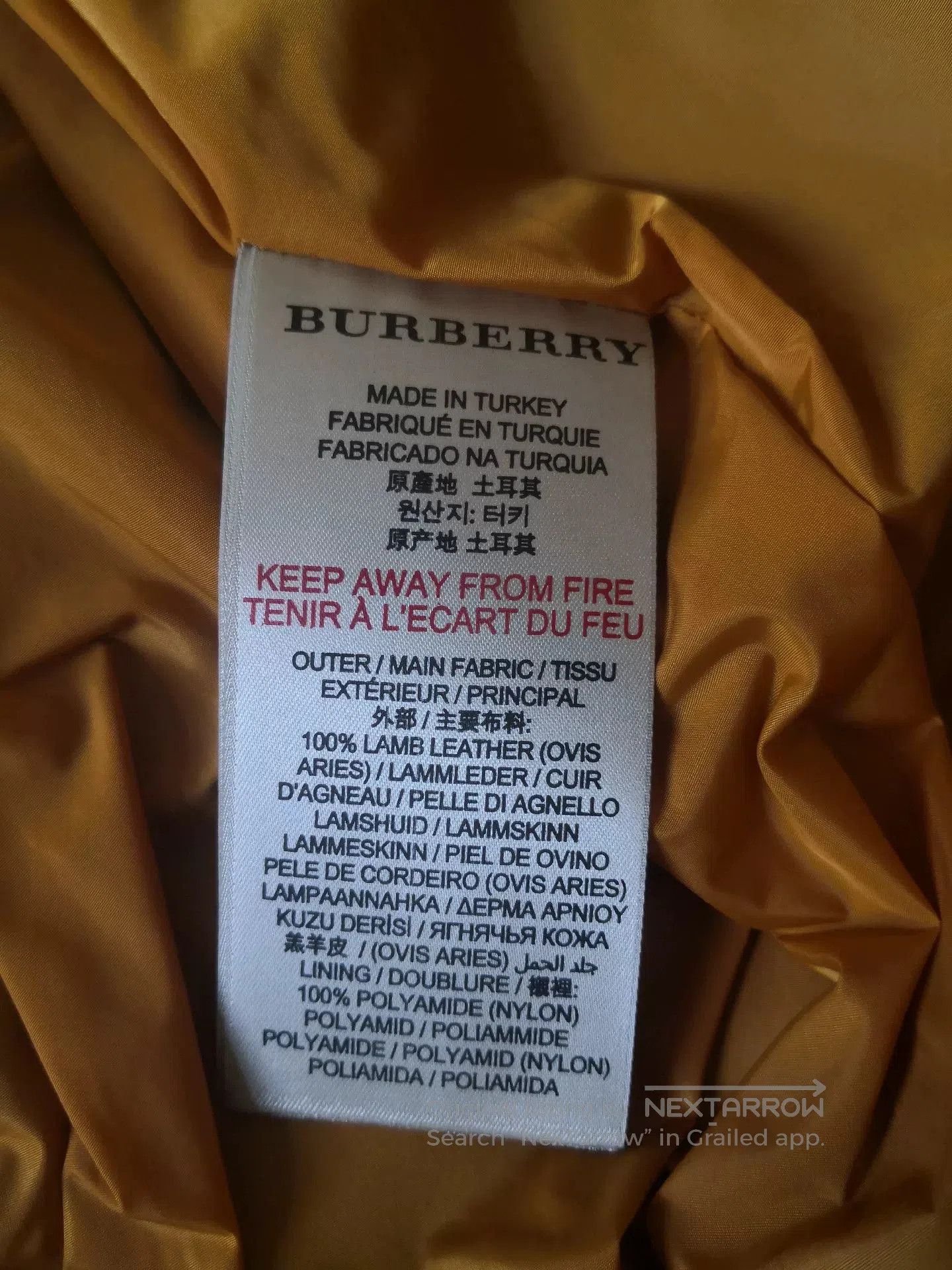 Burberry Burberry Leather Pilot Jacket. Size US M / EU 48-50 / 2 - 5 Thumbnail