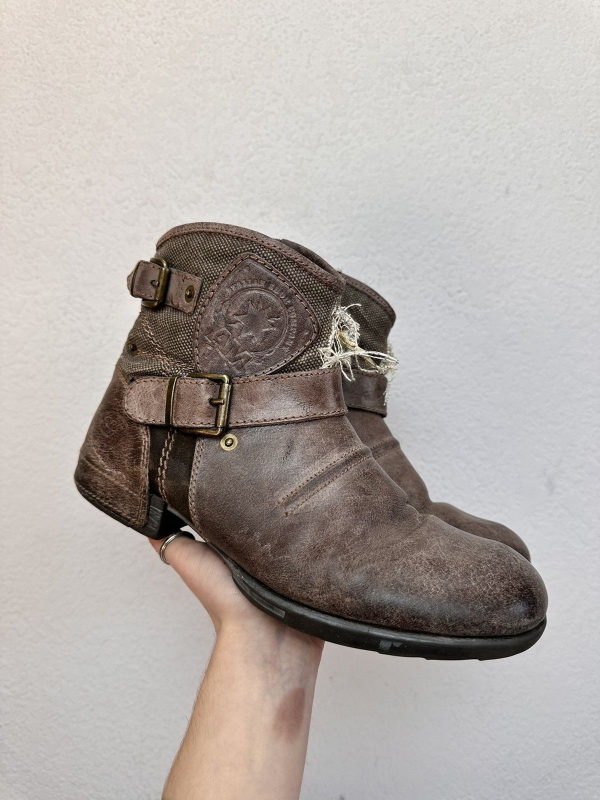 Other Leather Boots HandMade Italian Rick owens Style As 98 Rare Size US 7 / EU 40 - 2 Thumbnail