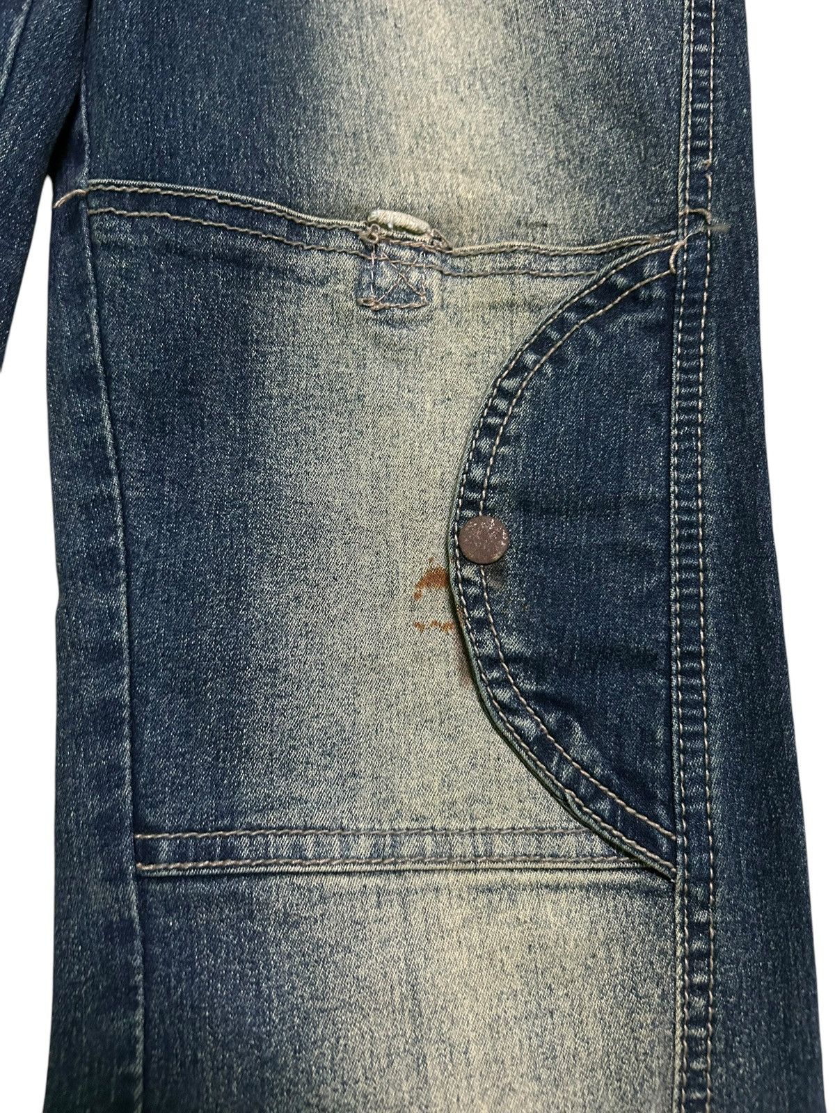 Japanese Brand × Kapital × Vintage FLARE Japanese Denim Jeans Rusty Mudwash Faded Rare Size US 27 - 8 Thumbnail