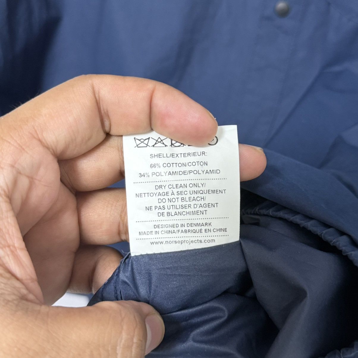Norse Projects NORSE PROJECTS NAVY OVERSHIRT Size US S / EU 44-46 / 1 - 8 Thumbnail