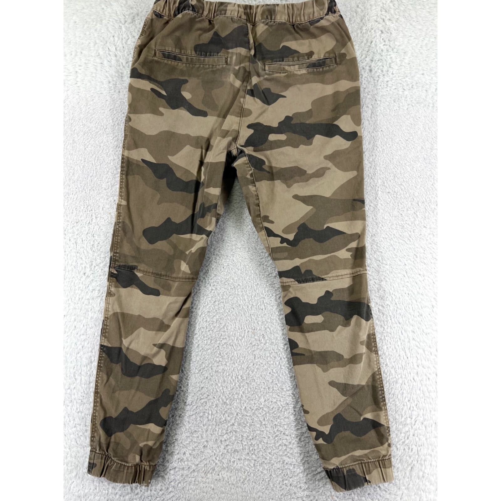 Vintage Divided Womens Cargo Pants 30 Brown Woodland Camouflage Cotton Canvas Inseam 26" Regular Tapered Size 30" / US 8 / IT 44 - 2 Thumbnail