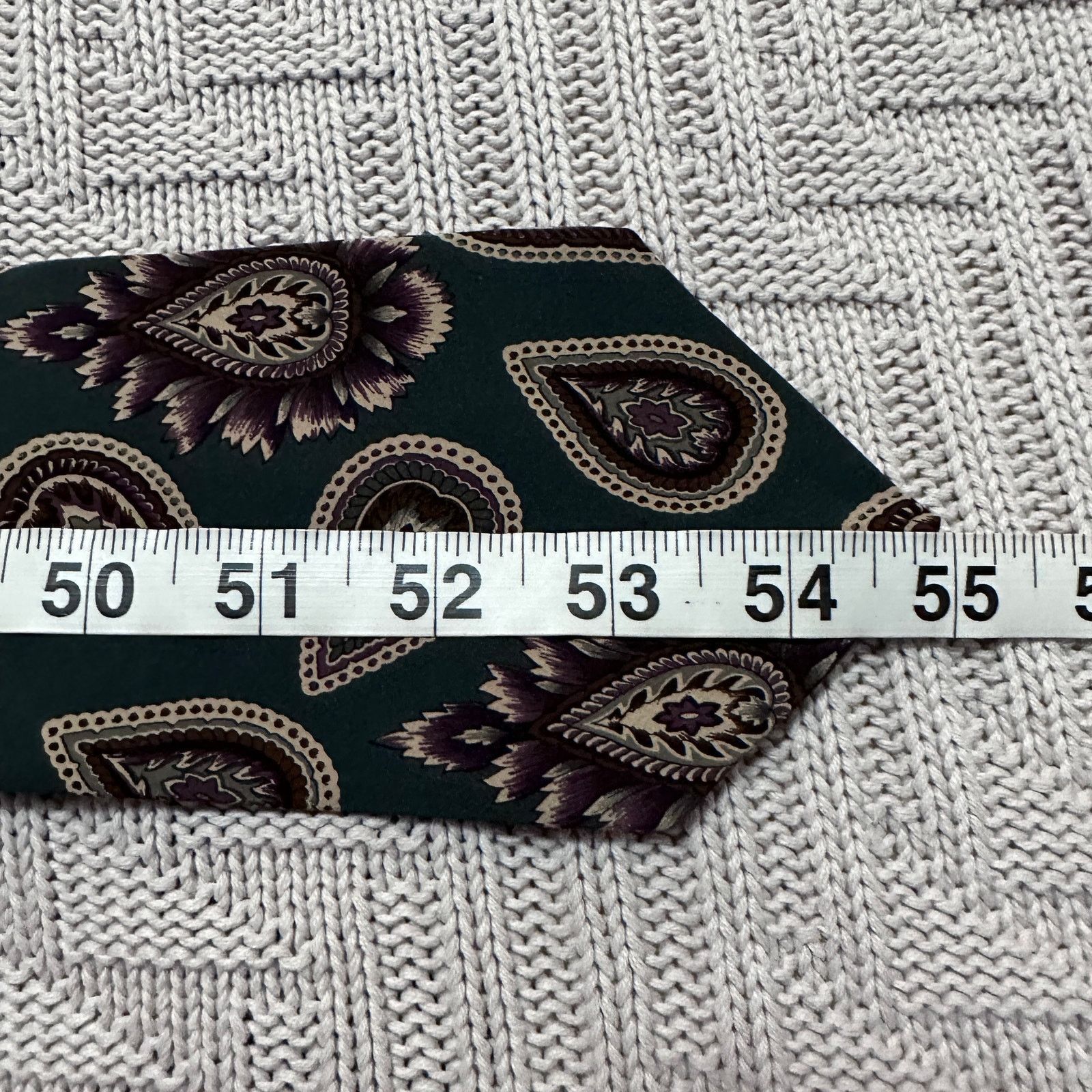 Gant Vintage Gant green paisley men's silk tie Size ONE SIZE - 4 Thumbnail
