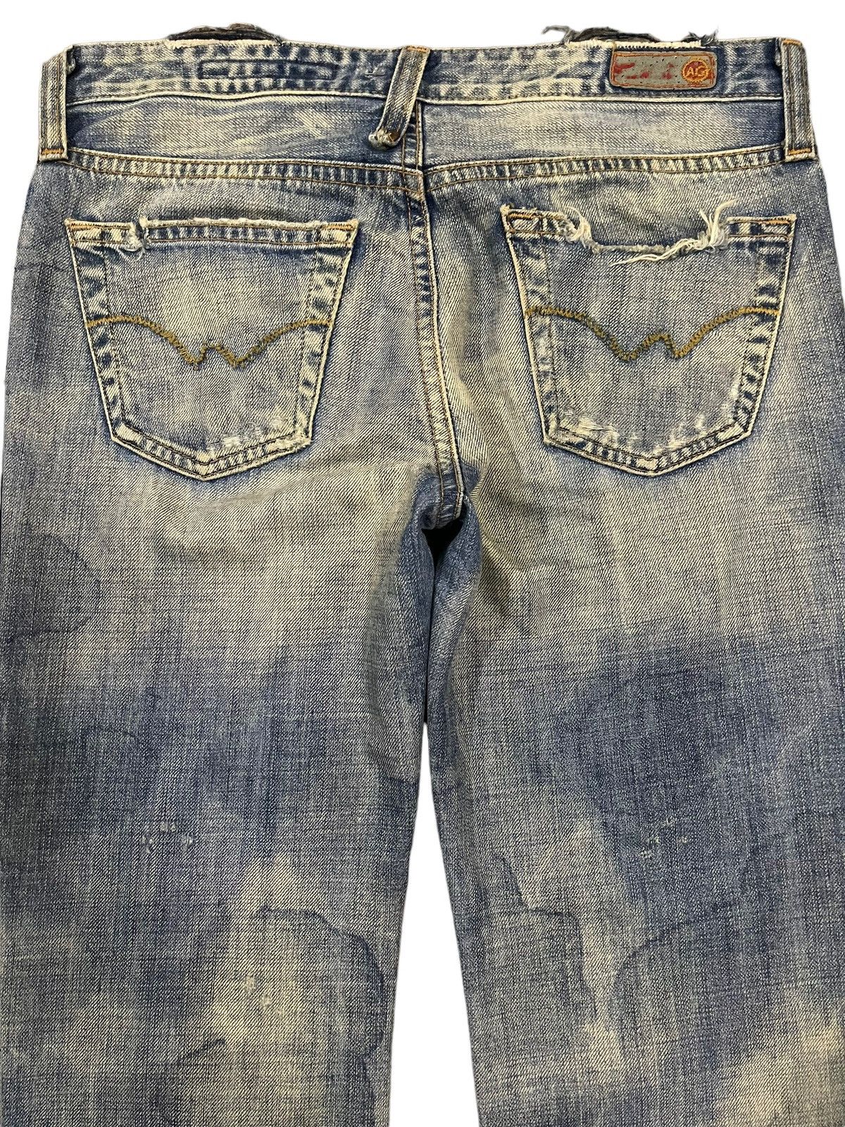 AG Adriano Goldschmied Vintage Usa Adriano Goldschmied Bleached Flare Jeans Size 29" - 4 Thumbnail