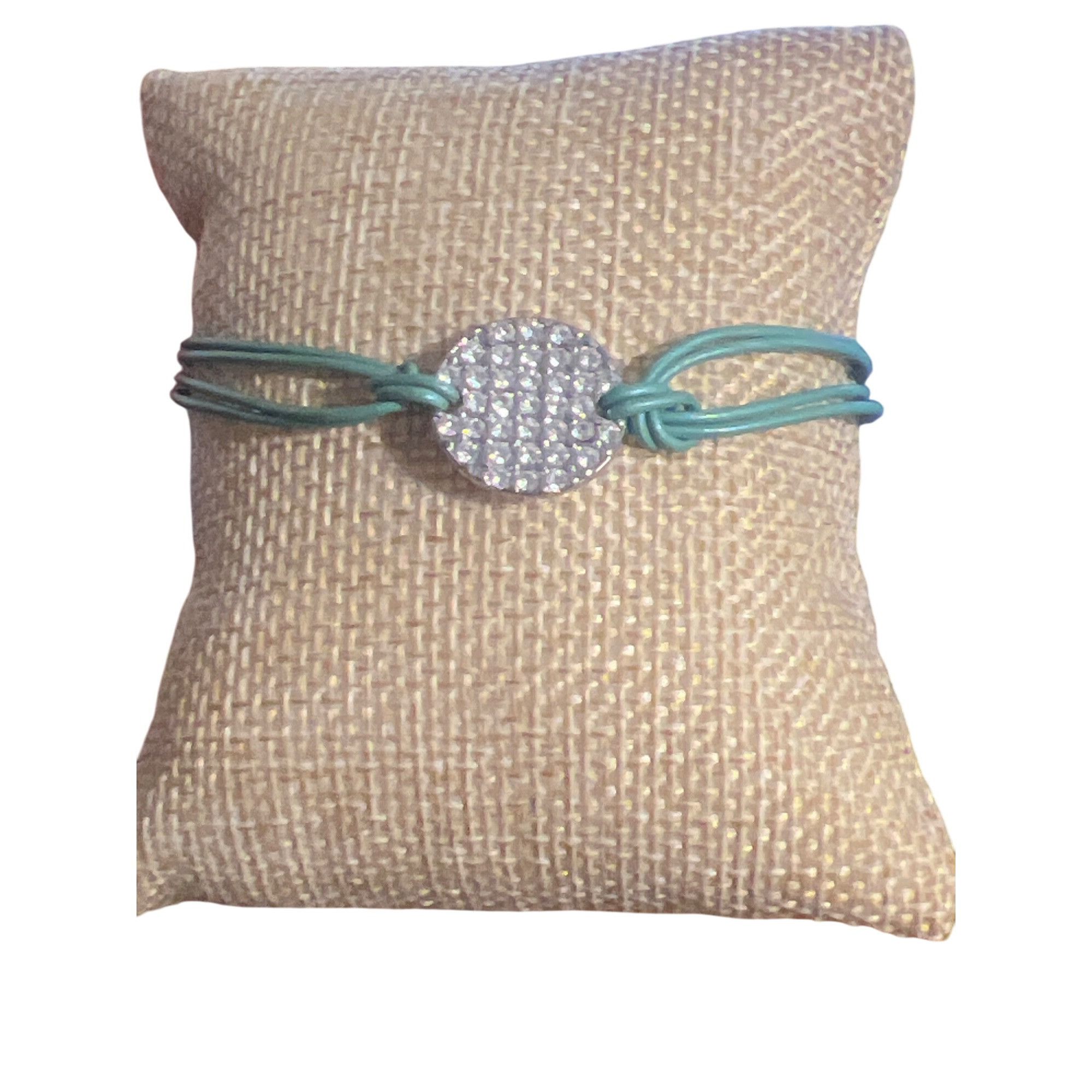 Other Lia Sophia Spot On Green Multi-Strand Bracelet Pave Crystal Size ONE SIZE - 2 Thumbnail