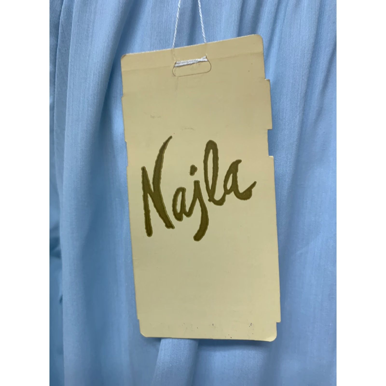 Vintage VINTAGE Najla New York Long Blue Summer Cotton Blend Lace Nightgown S USA NOS Size ONE SIZE - 6 Thumbnail