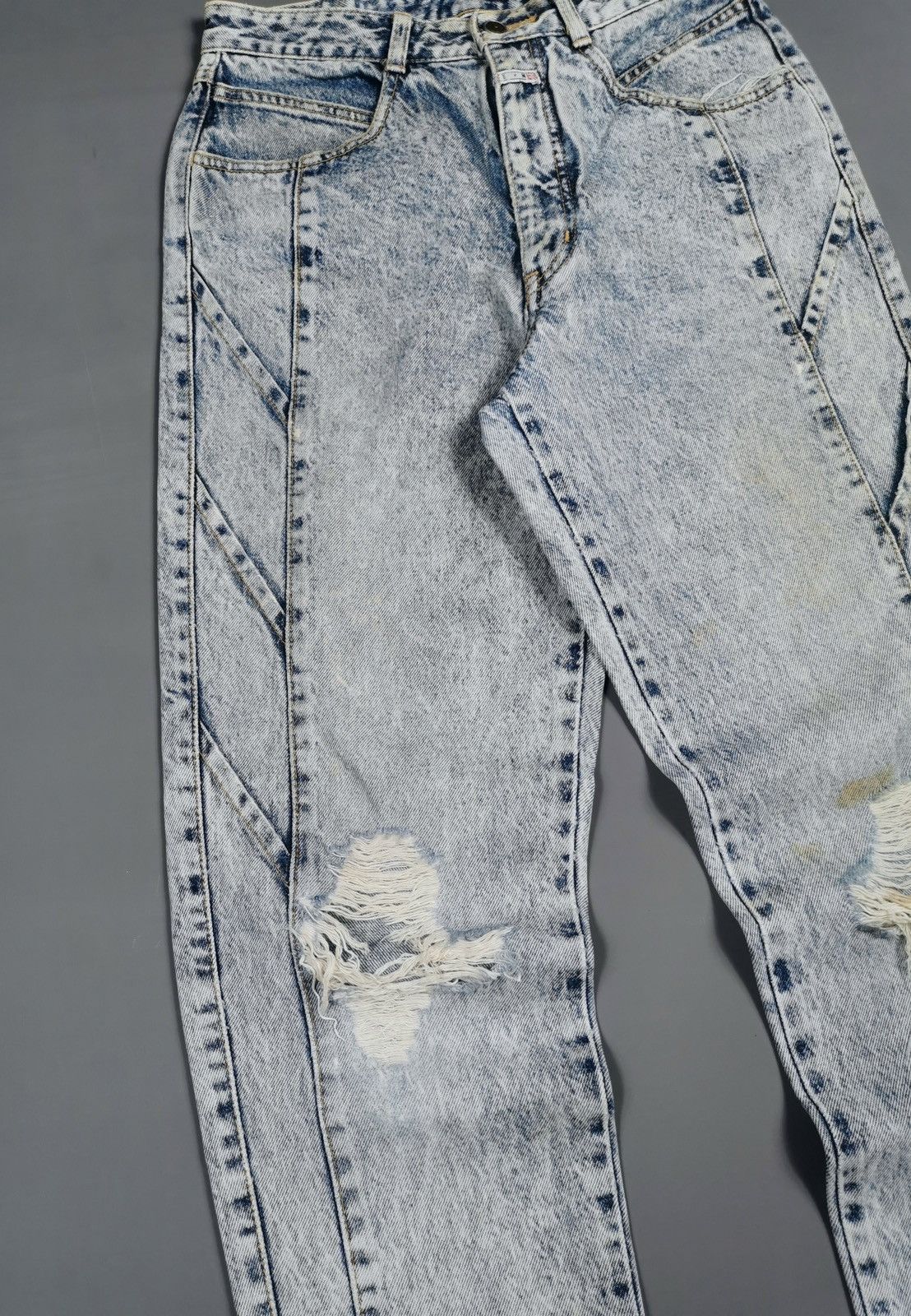 Edwin Vintage Edwin Distressed Tapered Jeans Size US 28 / EU 44 - 3 Thumbnail