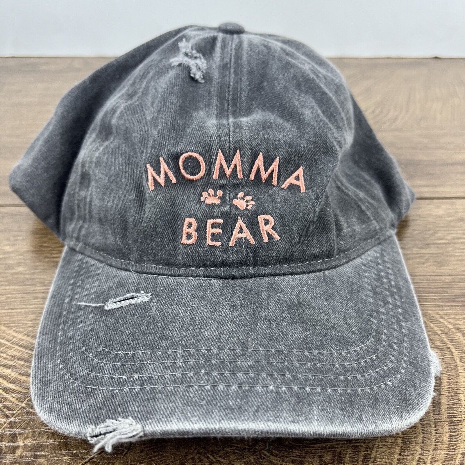 Other Momma Bear Hat Momma Bear Hat Gray Adjustable Hat Gray Adult Size ONE SIZE - 1 Thumbnail