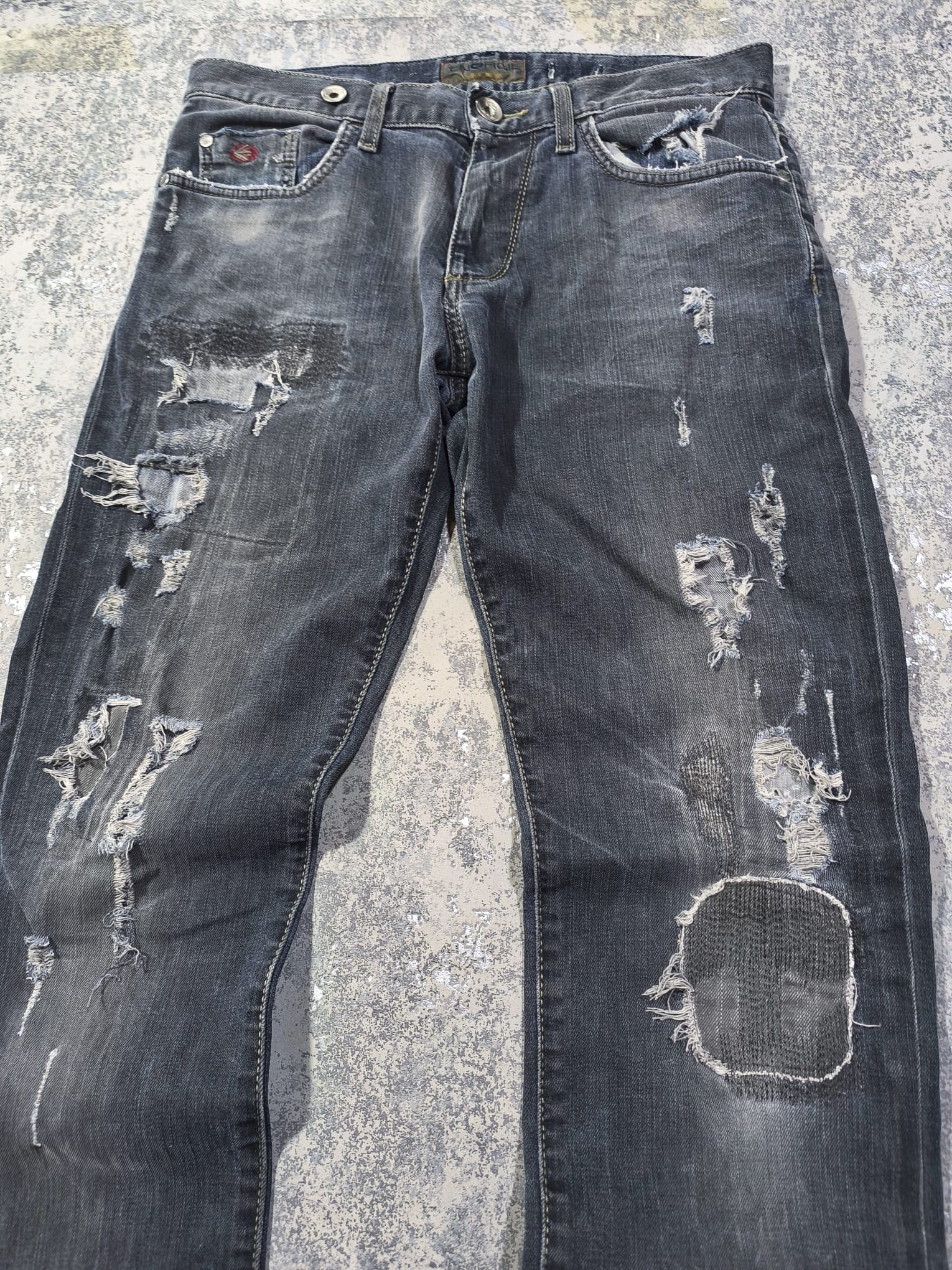 Hysteric Glamour trashed hedi slimane type slimfit destroyed energie jeans Size US 32 / EU 48 - 4 Thumbnail