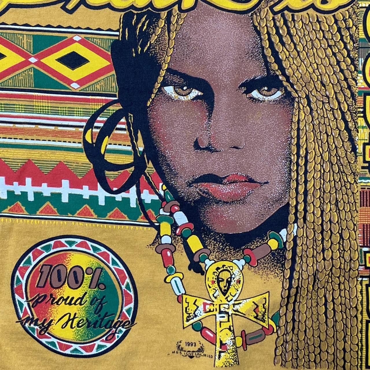 Other Vintage "Black Is Beautiful" 1993 Yellow Tee Size 2XL Size US XXL / EU 58 / 5 - 3 Thumbnail