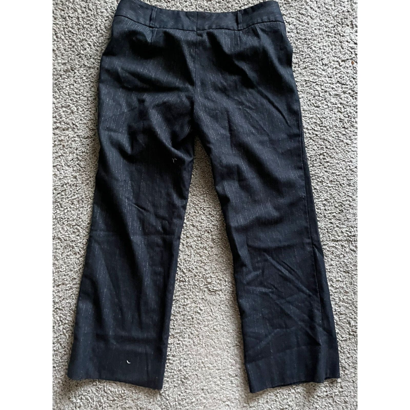 Hugo Boss HUGO BOSS Womens Dress Pants Navy Blue Striped Virgin Wool Size 8 Business Casual Size 30" / US 8 / IT 44 - 3 Thumbnail