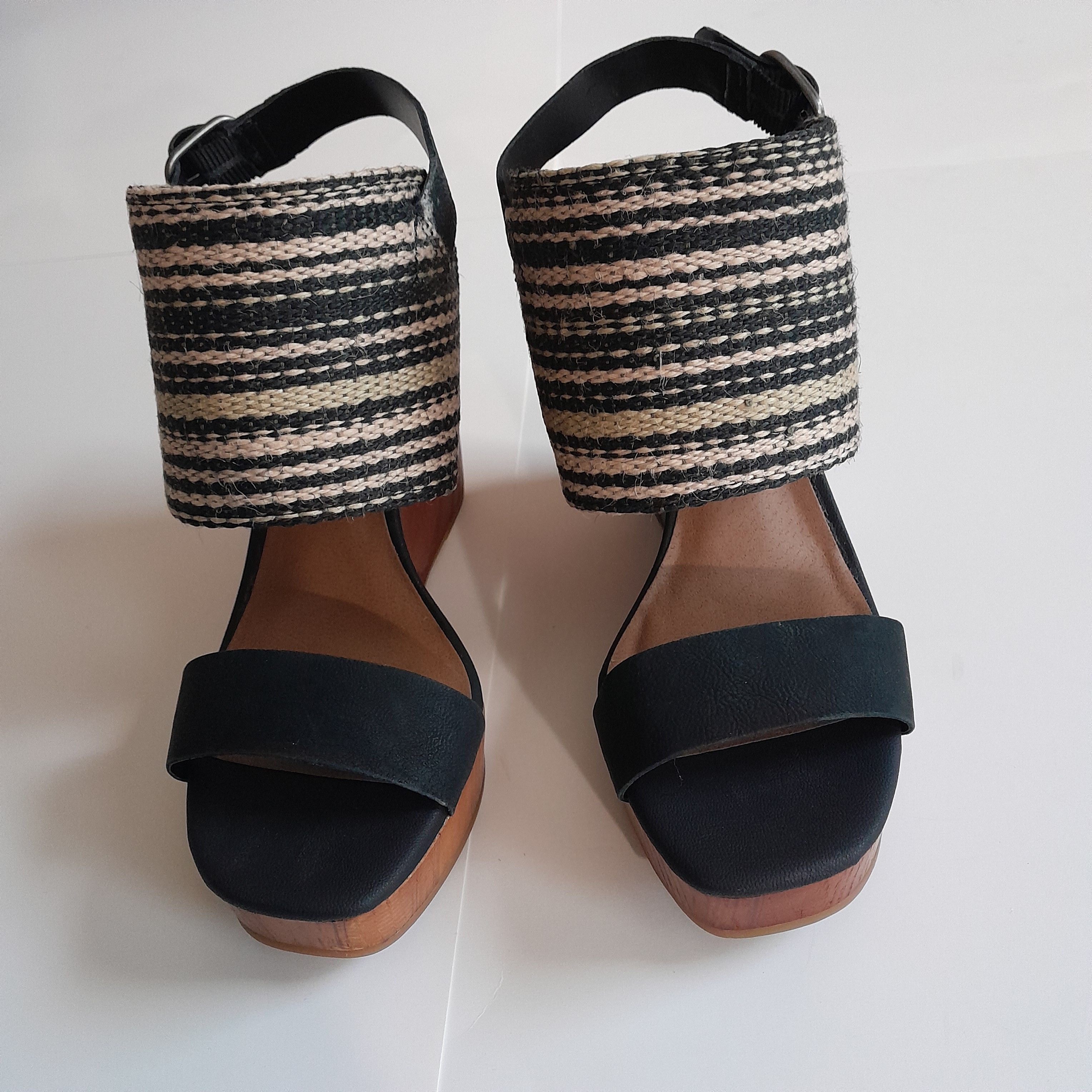 Lucky Brand Lucky Brand Women Mika Chunky Wood Platform Size 8.5M Size US 8.5 / IT 38.5 - 1 Thumbnail