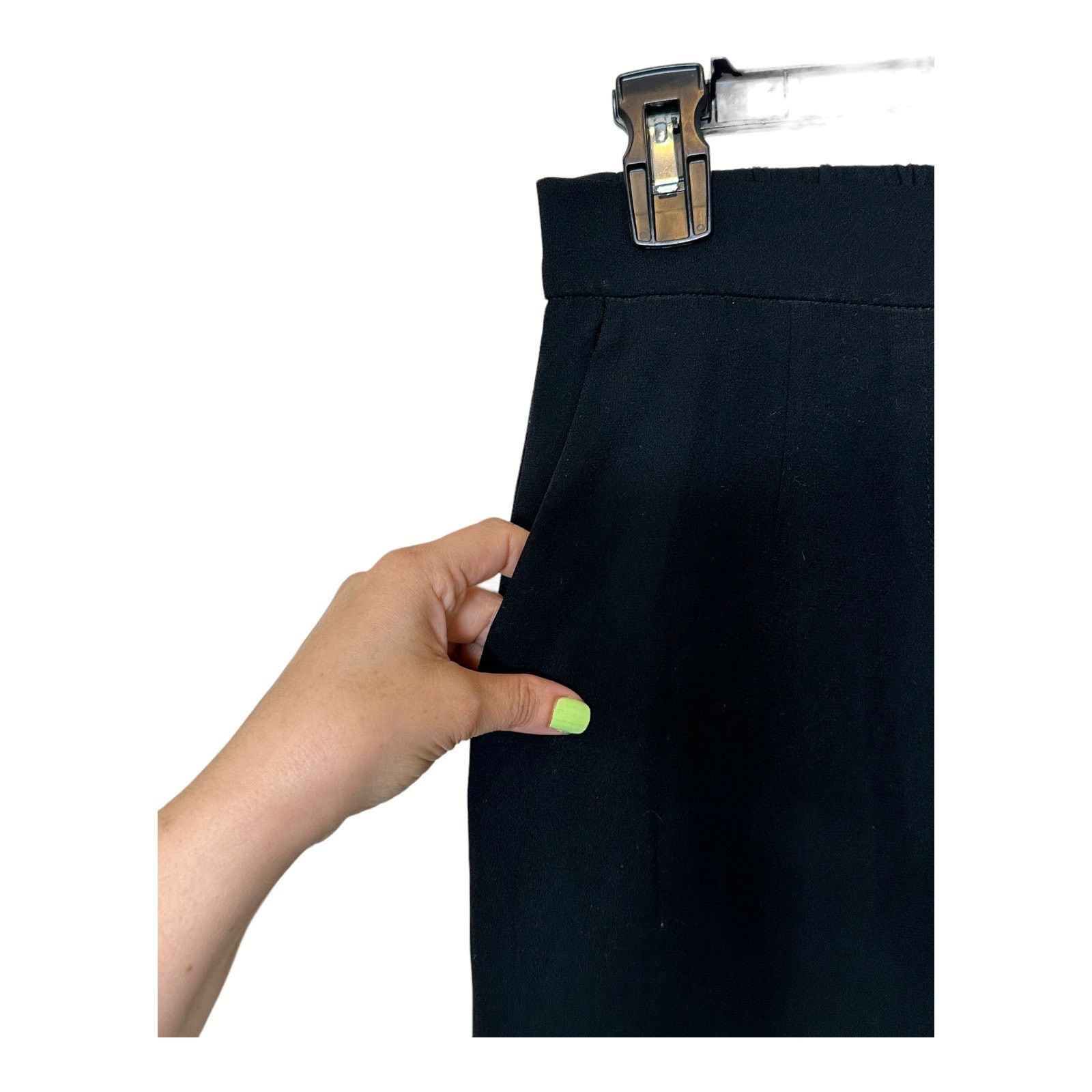 Aritzia Babaton Atelier black pleated pull on pants size 00 Size 24" / US 00 / IT 34 - 6 Thumbnail