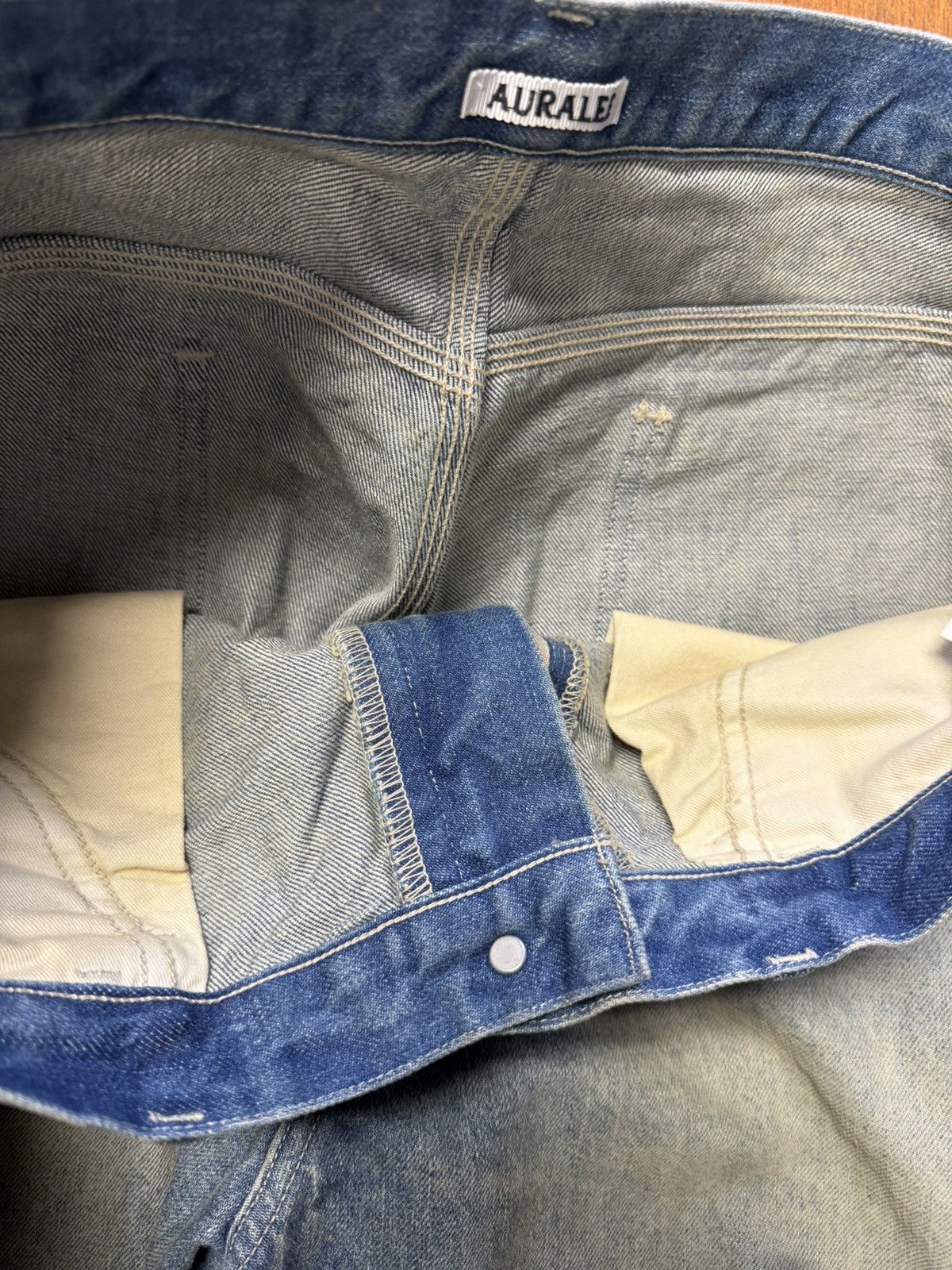 Auralee auralee heavy fade painter denim sz 6 Size US 36 / EU 52 - 7 Thumbnail
