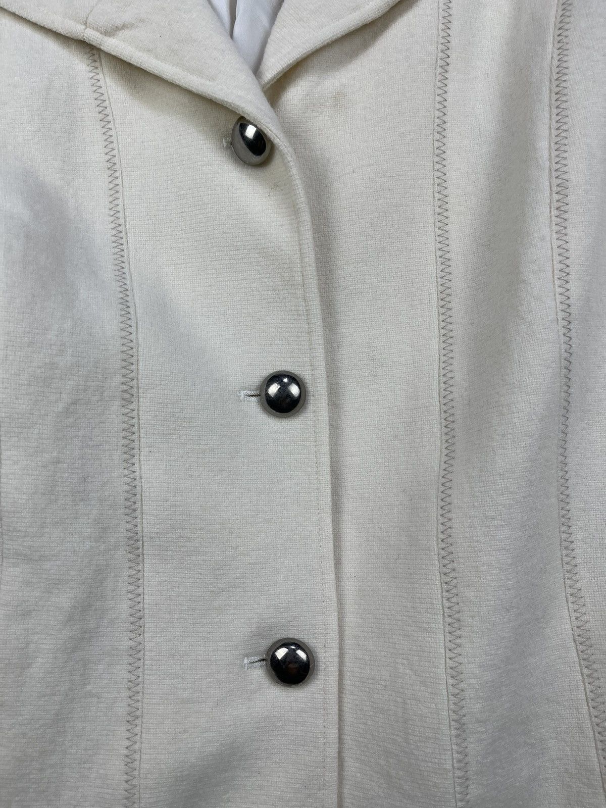 Kansai Yamamoto Kansai Bis Collection Butter Cream Wool Jackets Size L / US 10 / IT 46 - 8 Thumbnail