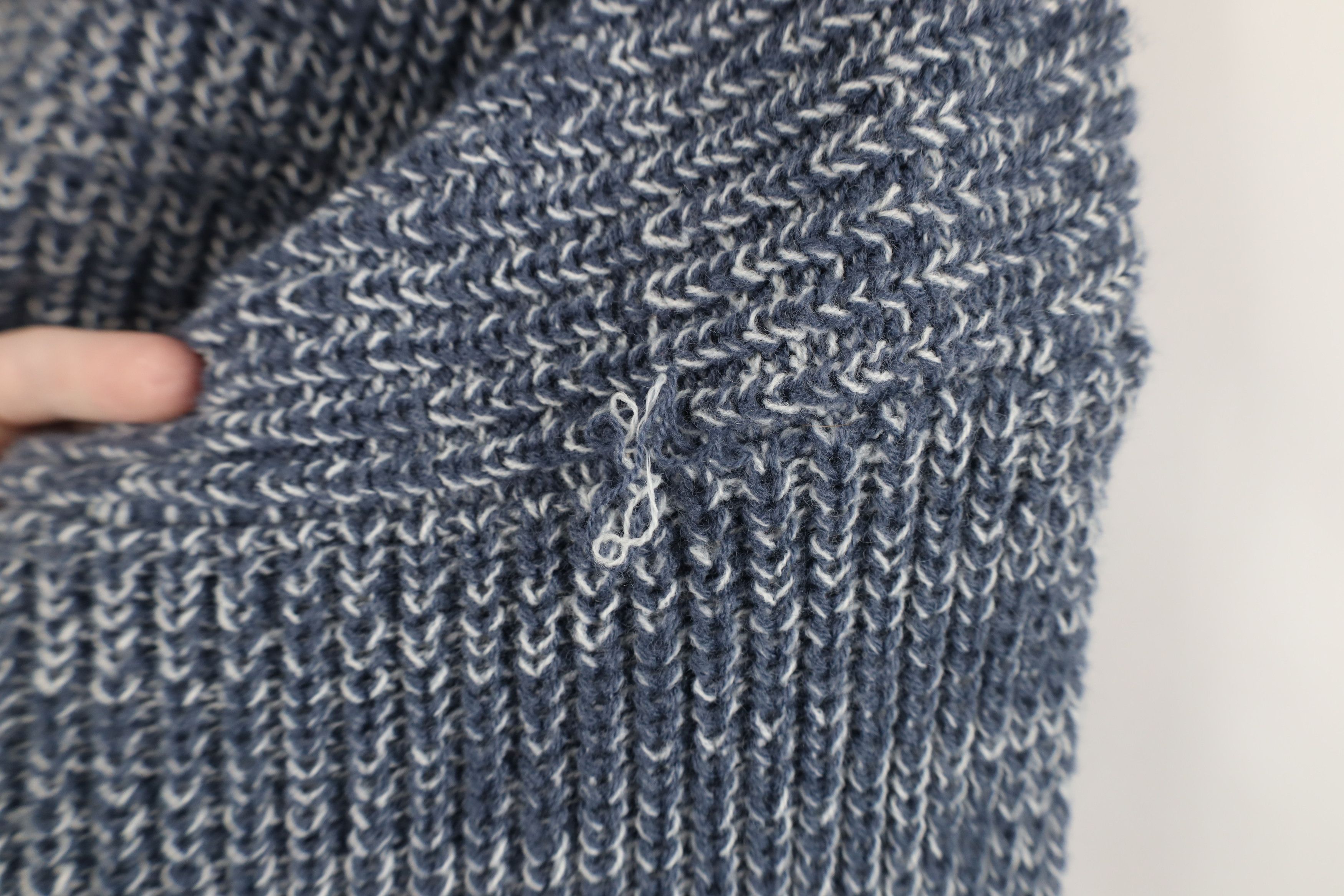 Vintage Vintage 90s Streetwear Chunky Ribbed Knit Crewneck Sweater Size US L / EU 52-54 / 3 - 5 Thumbnail