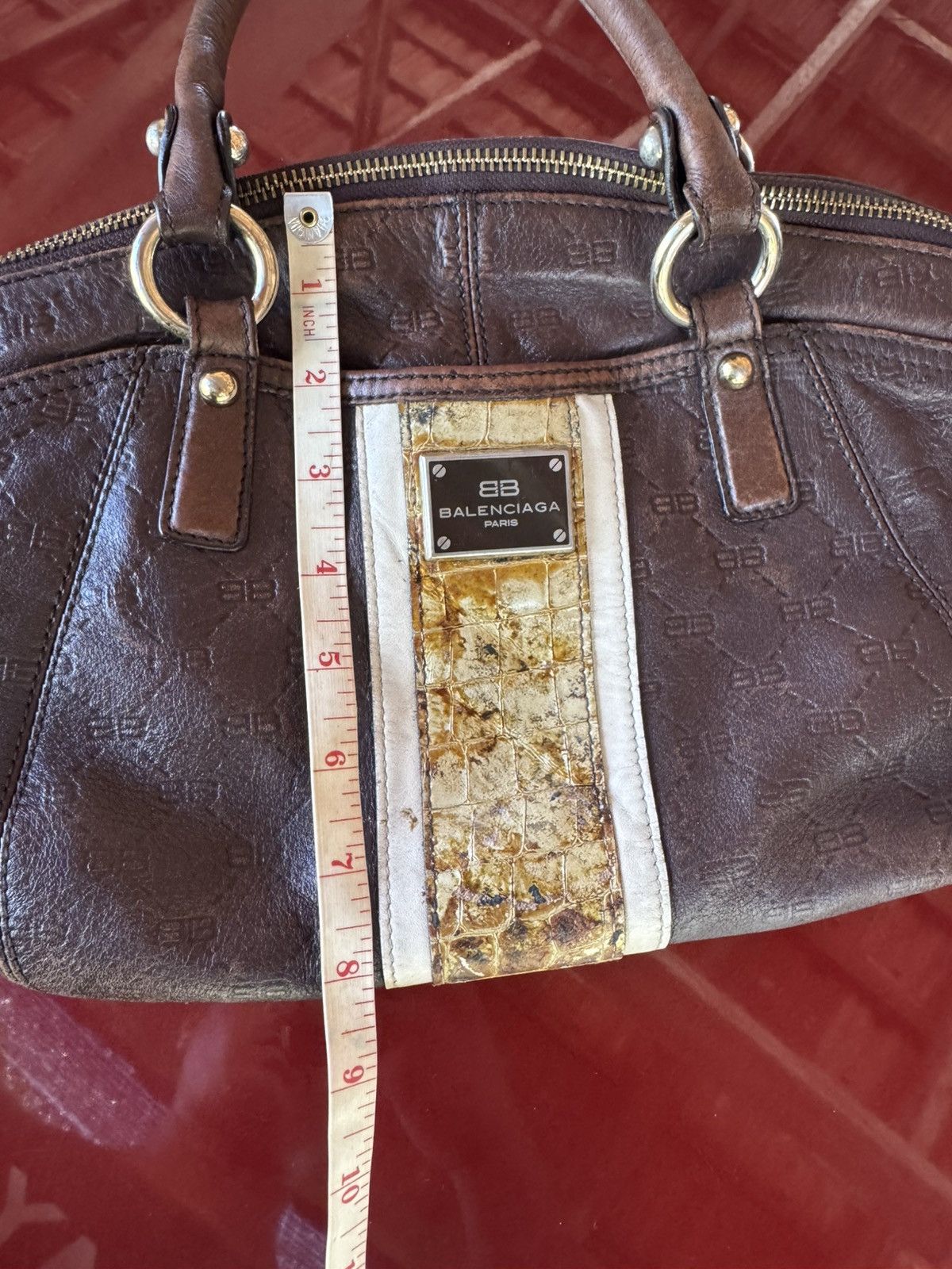 Balenciaga Balenciaga BB Monogram Logo Leather Bag Size ONE SIZE - 15 Thumbnail