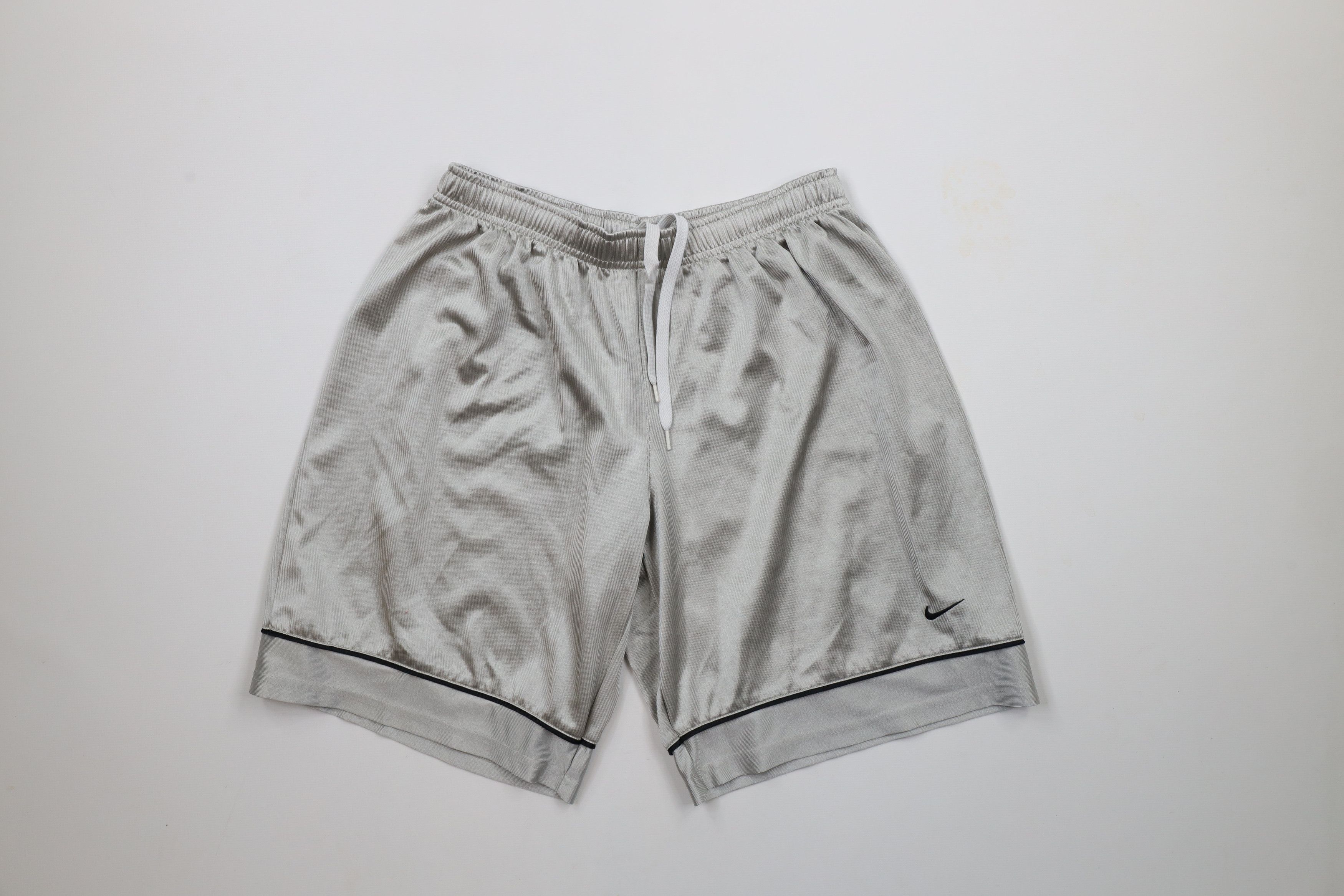Nike × Vintage Vintage Nike Scott Mini Swoosh Above Knee Shorts Silver Size US 30 / EU 46 - 1 Thumbnail