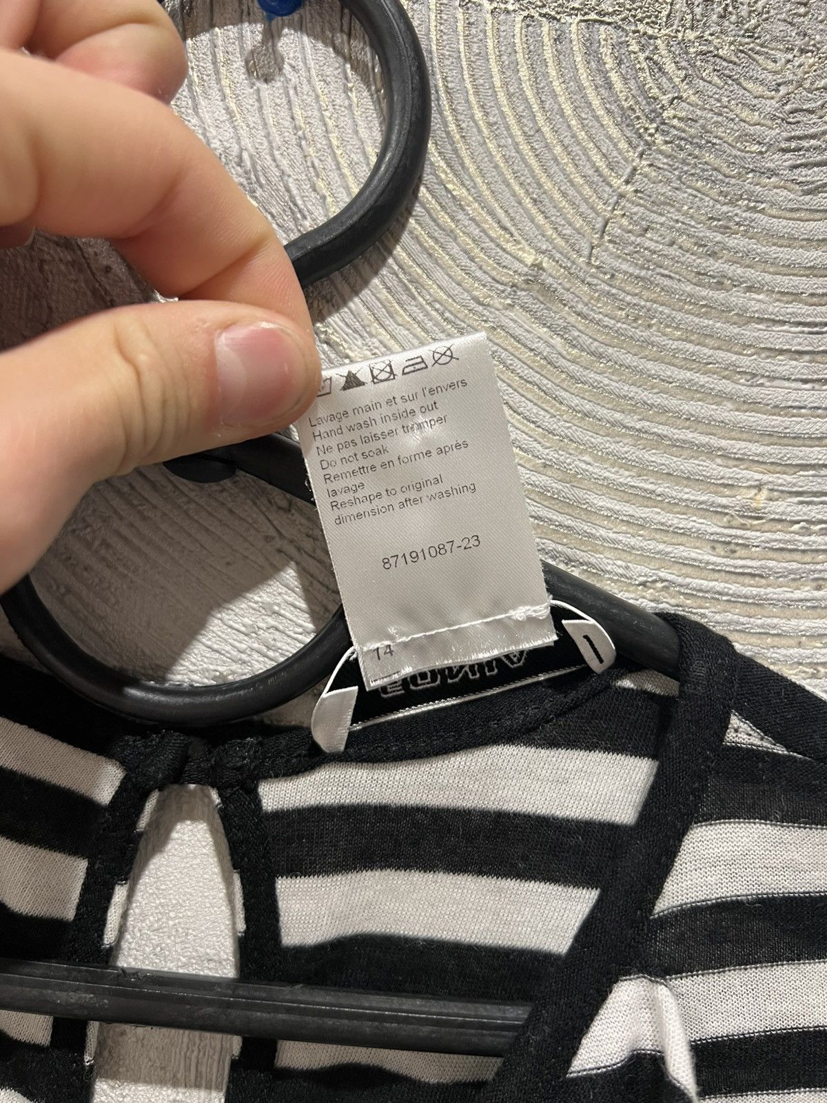 Japanese Brand × Sonia Rykiel Sonia Rykiel “Sonia” Striped Wool Top Blouse Shirt Size M / US 6-8 / IT 42-44 - 4 Thumbnail