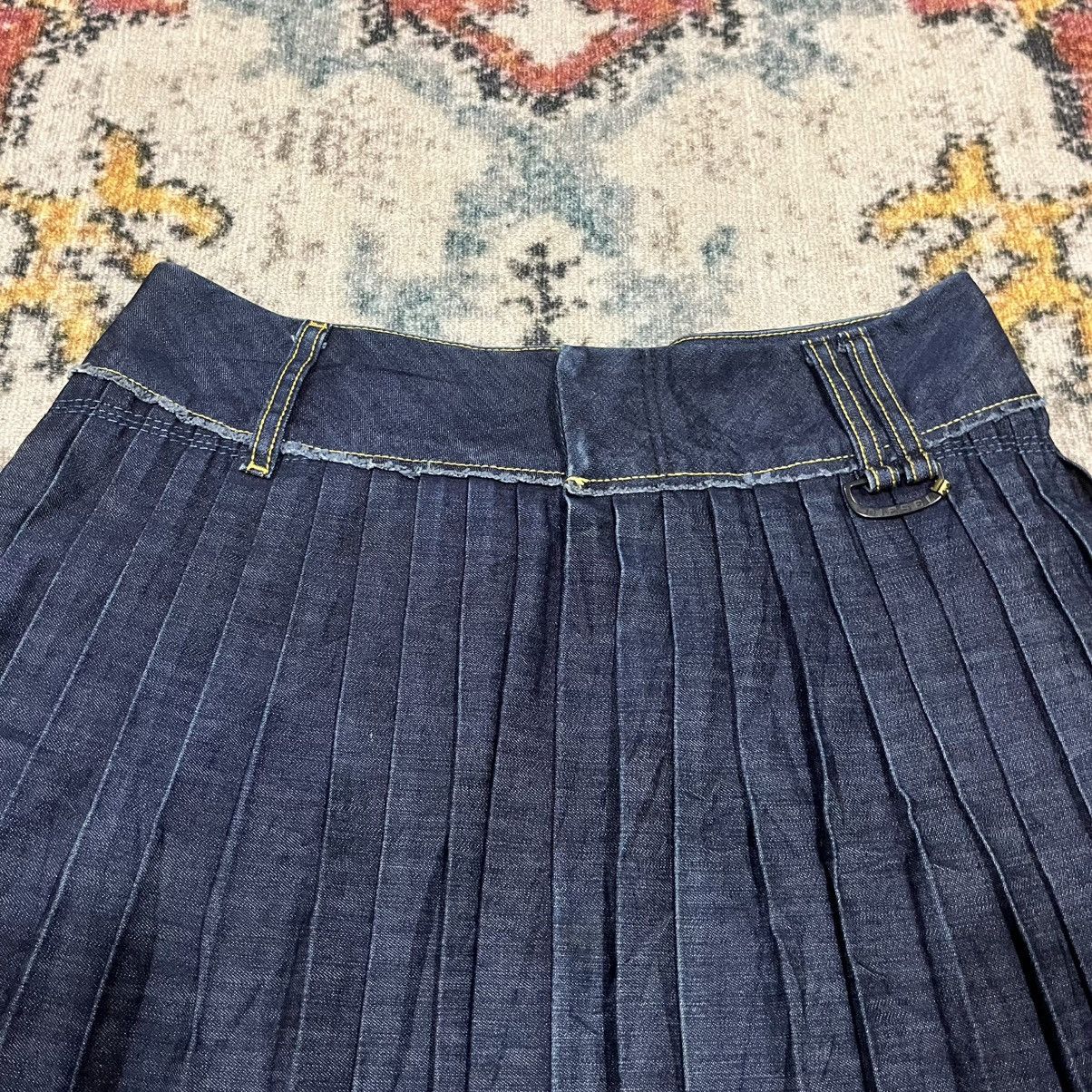 Diesel Pleated denim skirt Size 29" - 2 Thumbnail
