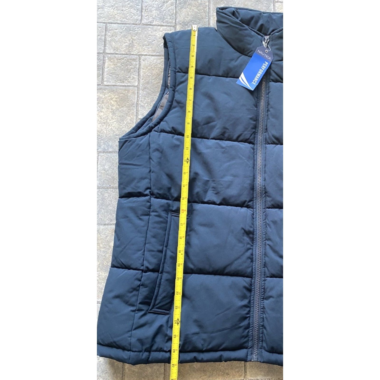 Nautica Nautica Vest Men’s M Navy Blue Sleeveless Full Zip Puffer Performance Full Zip Size US M / EU 48-50 / 2 - 7 Thumbnail