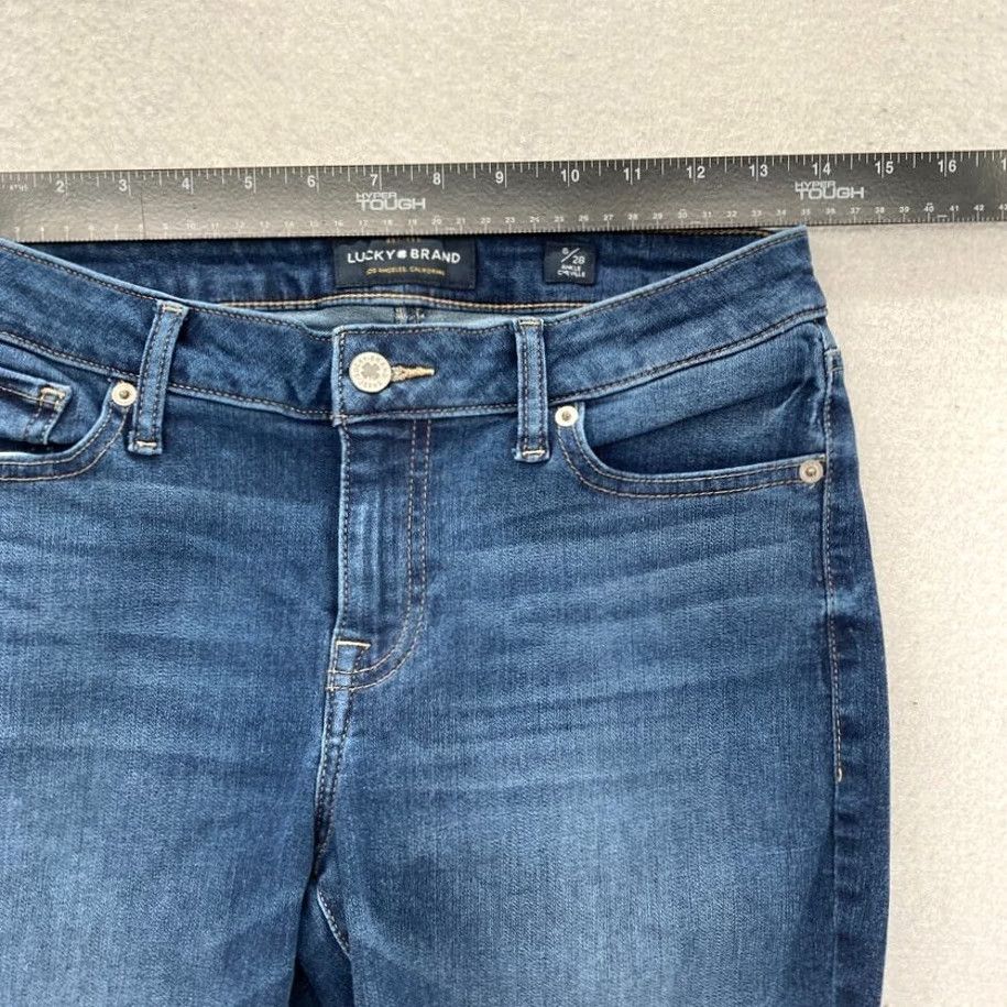 Lucky Brand Lucky Brand Lolita Skinny Women's Jeans 6/28 Medium Wash Blue Denim Slim 5-Pocket 26in Inseam Pants Size 28" / US 6 / IT 42 - 7 Thumbnail