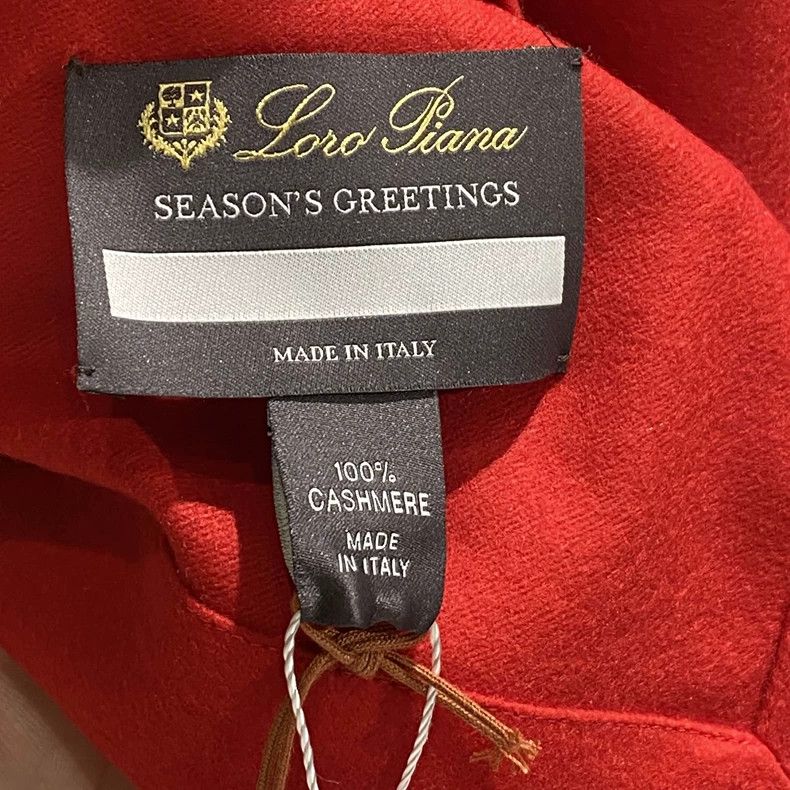 Loro Piana LORO PIANA Red Cashmere Blanket Size ONE SIZE - 3 Thumbnail