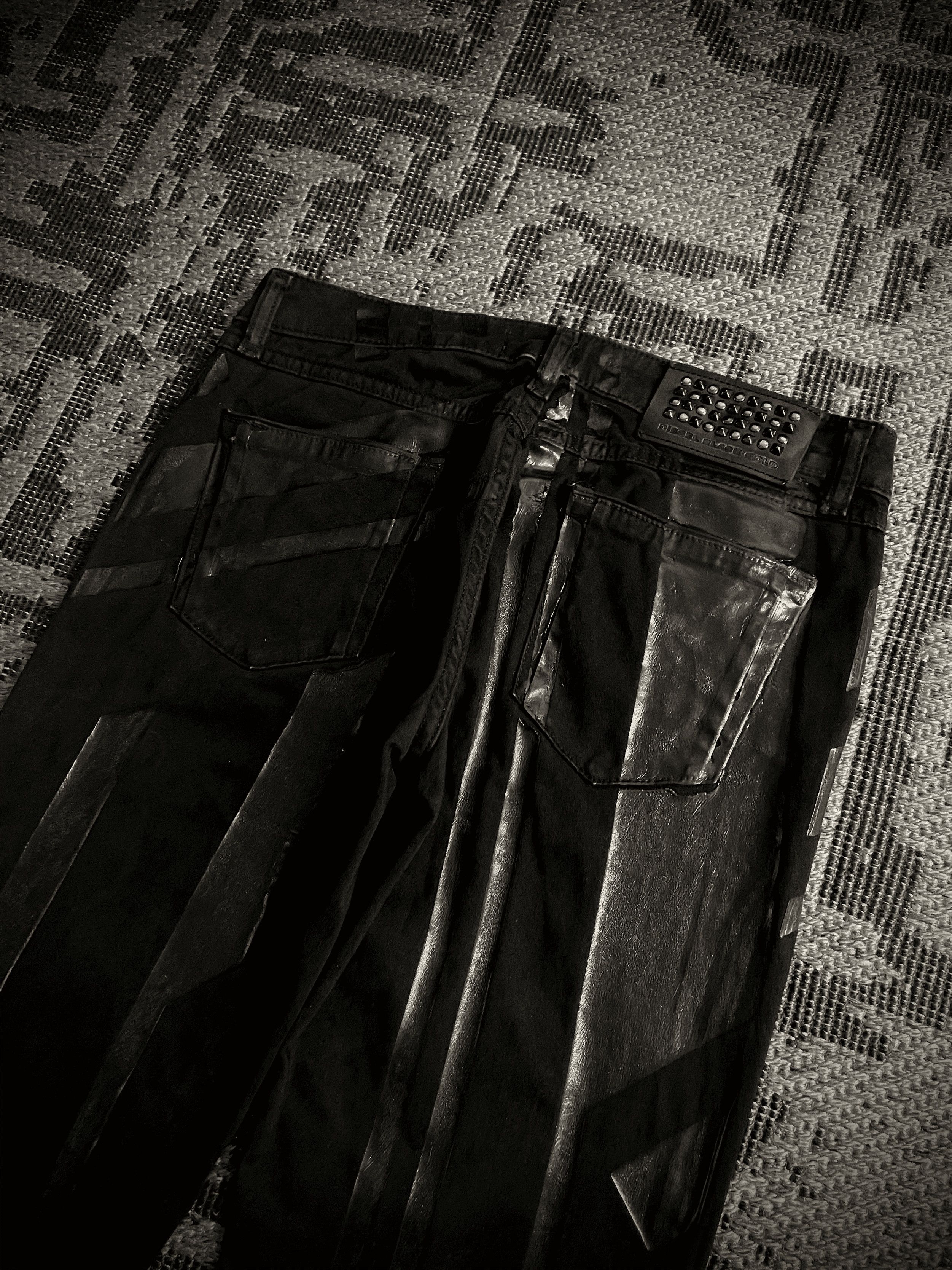 Diesel Diesel Black Gold Biker Coated Jeans Size US 28 / EU 44 - 9 Thumbnail