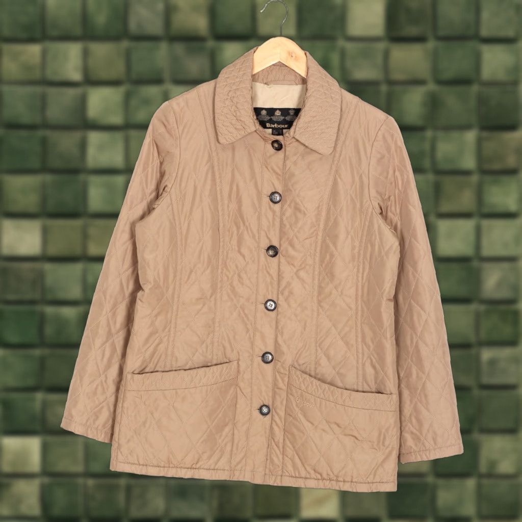 Barbour BARBOUR Quilted Jacket Women UK 12 EU 38 USA 8 Beige Regular Size 12 Barbour Jacket Women Quilted Jacket Beige 12 Womens Size XL / US 12-14 / IT 48-50 - 1 Thumbnail