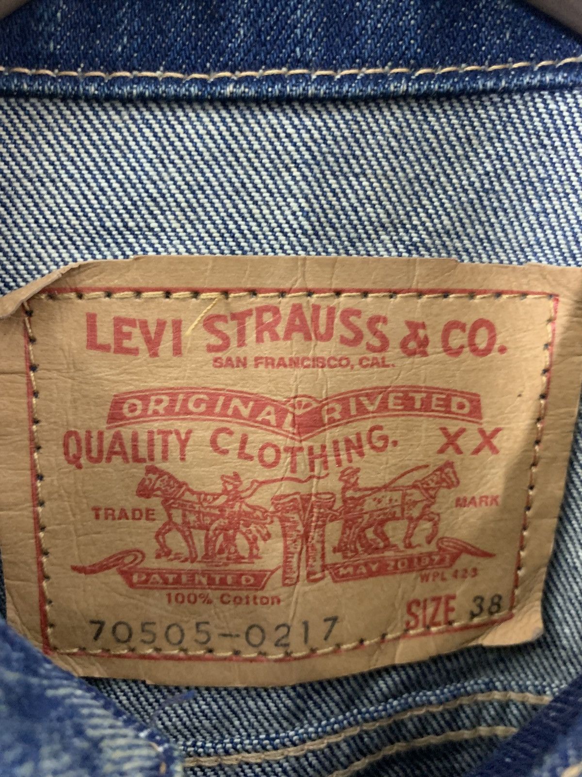 Levi's Levi’s Big E Japan Trucker Type 3 Dirty Painted Denim Size US M / EU 48-50 / 2 - 9 Thumbnail