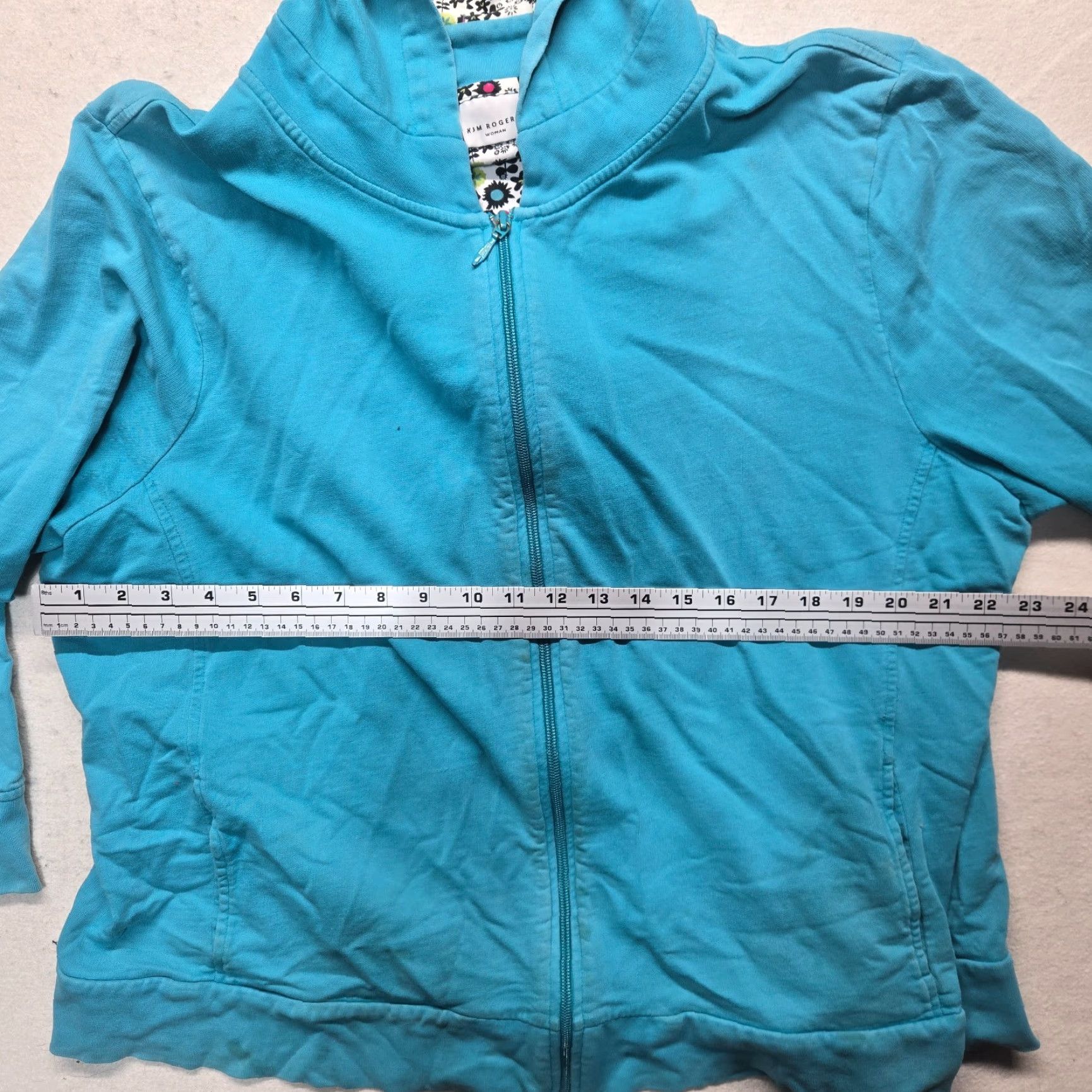 Vintage Kim Rogers Solid Blue Lightweight Knit Sweater - Women - 3X - Long Sleeve - Plus Size Size XXL / US 16-18 / IT 52-54 - 4 Thumbnail