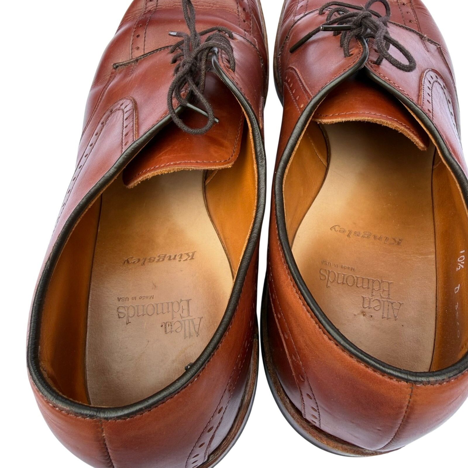 Allen Edmonds Allen Edmonds Kingsley Wingtip Oxford 10.5D Brown Size US 10.5 / EU 43-44 - 6 Thumbnail